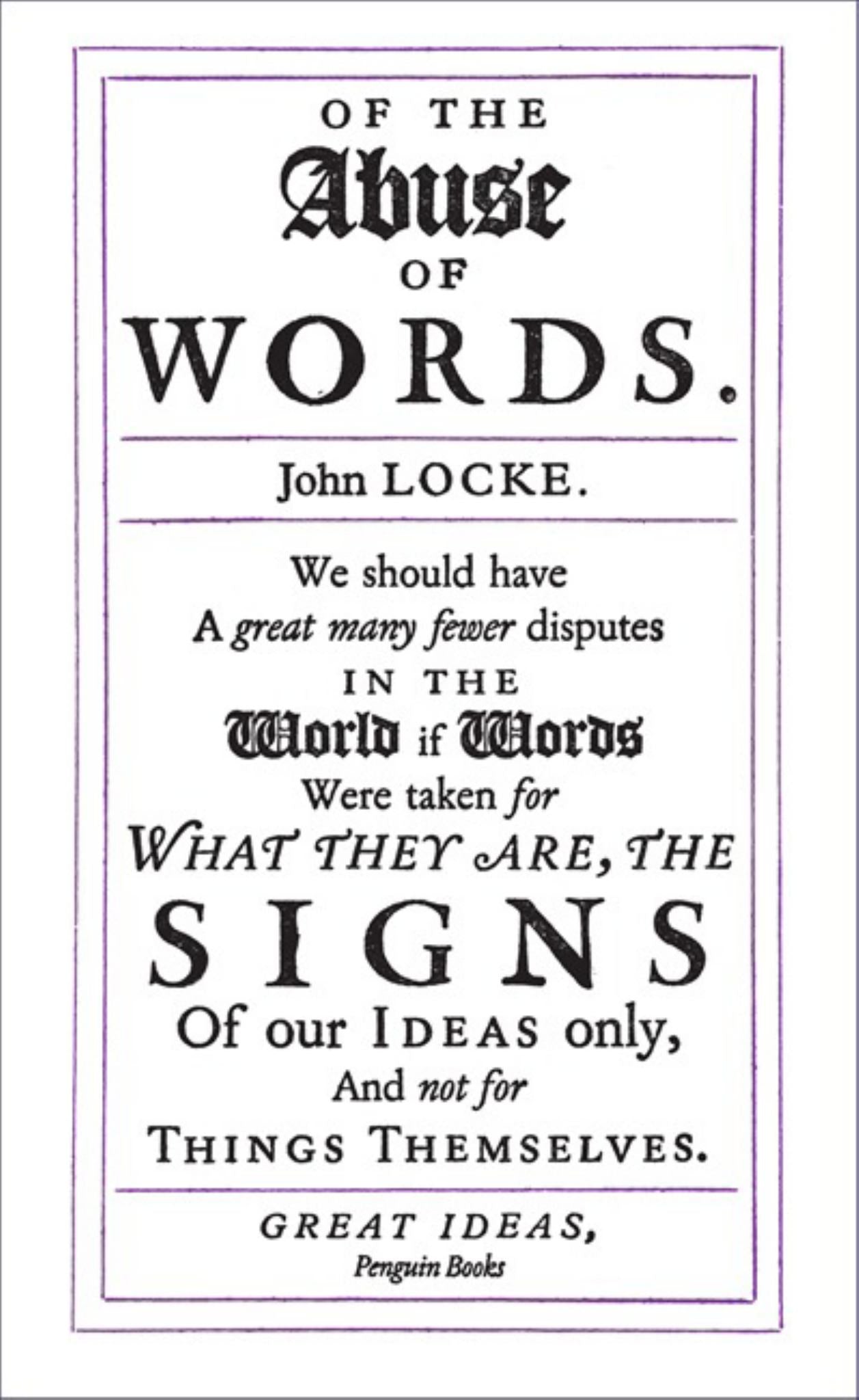 Great Ideas of the Abuse of Words Cover Image