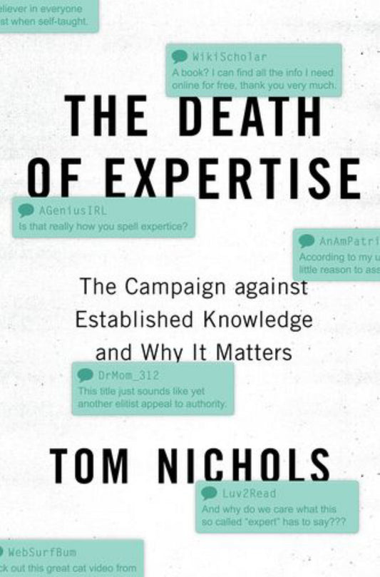 The Death of Expertise Cover Image