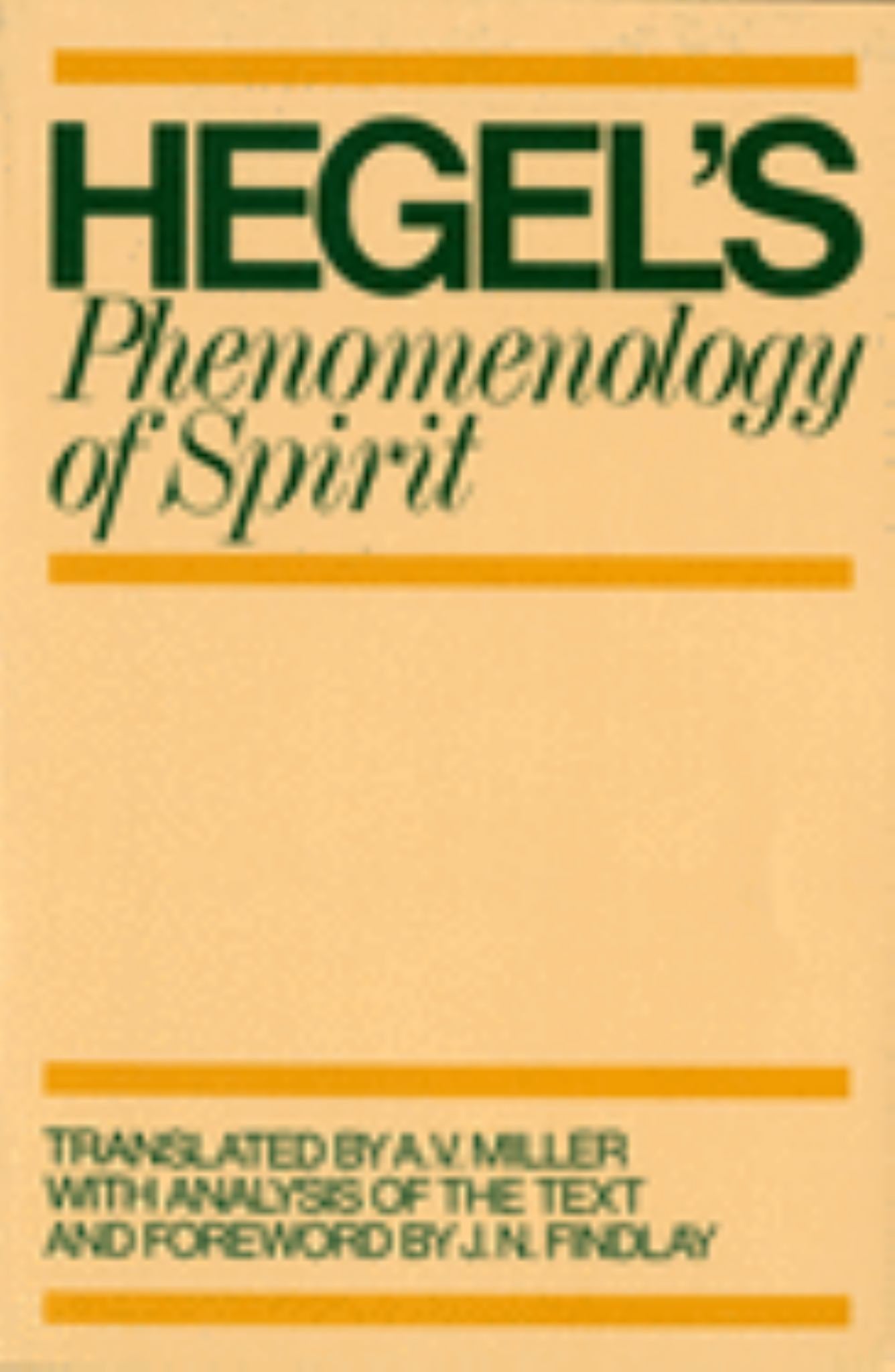 Phenomenology of Spirit Cover Image