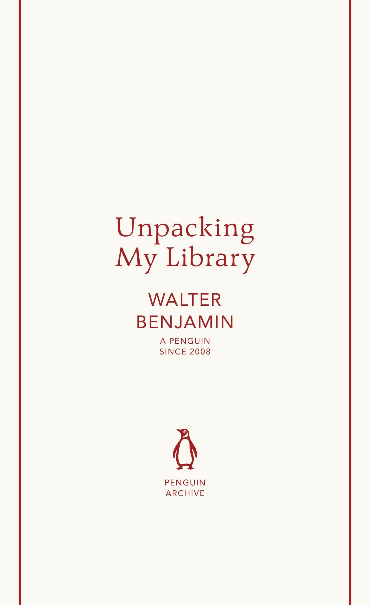 Unpacking My Library Cover Image