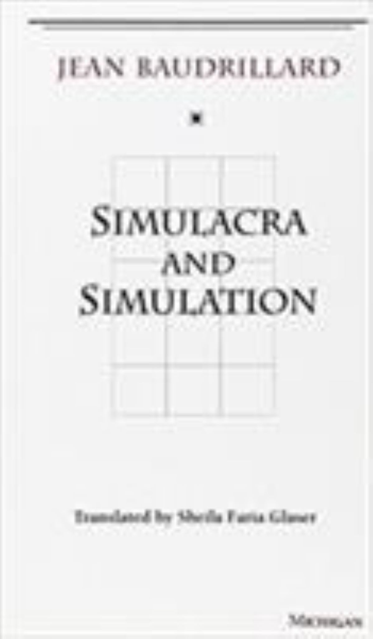 Simulacra and Simulation Cover Image