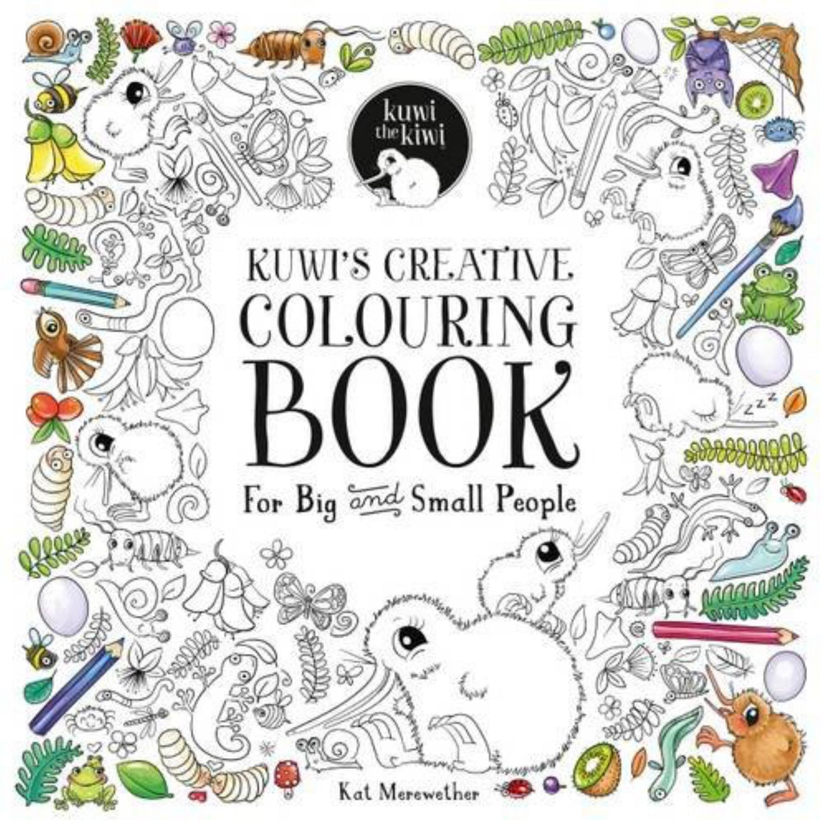 Kuwi's Creative Colouring Book for Big and Small People Cover Image