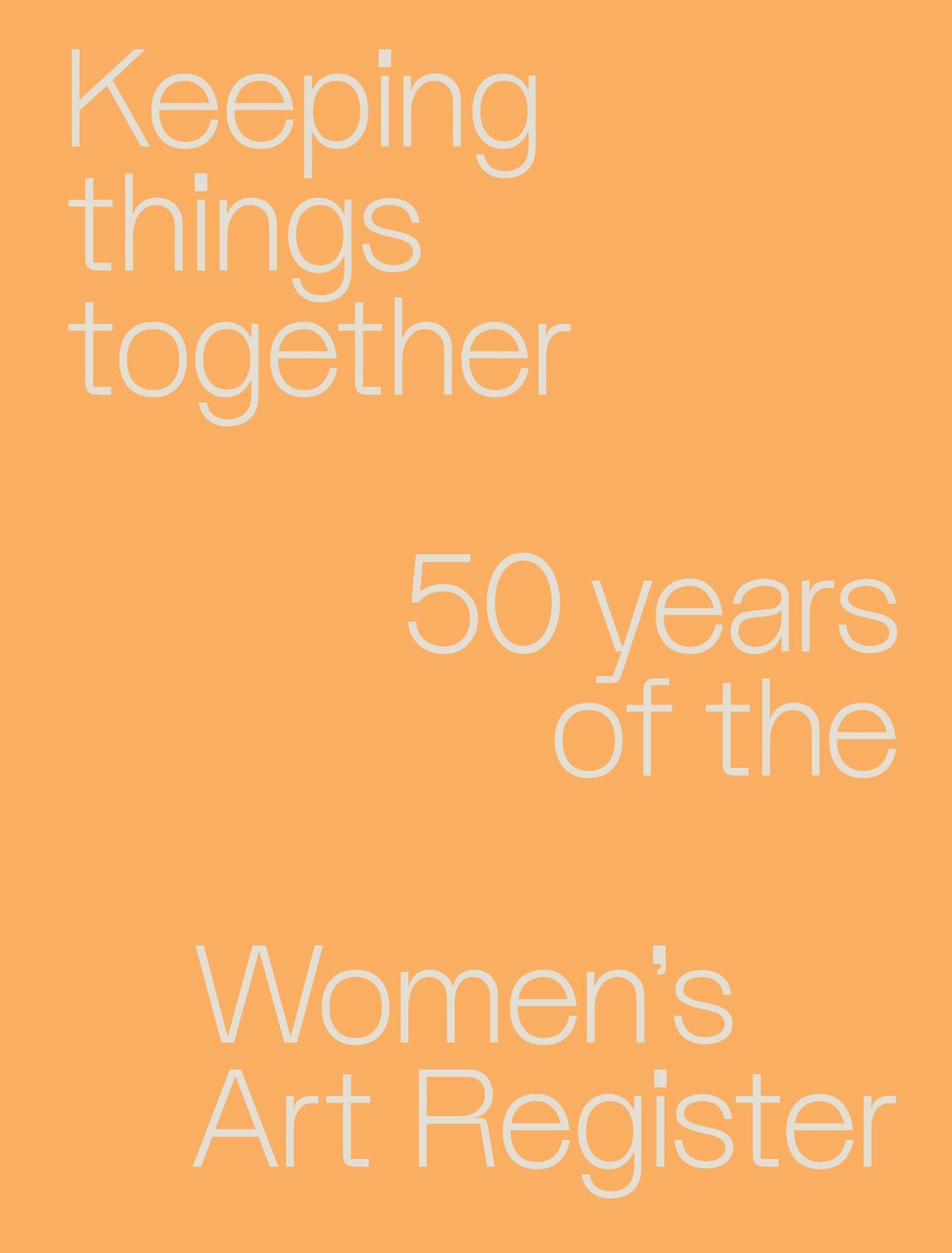 Keeping Things Together Cover Image