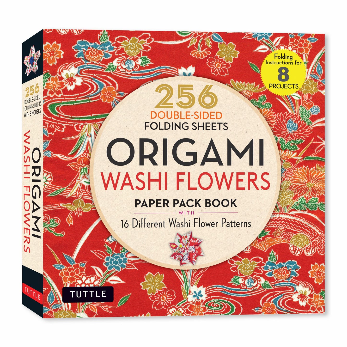 Origami Washi Flowers Paper Pack Book Cover Image