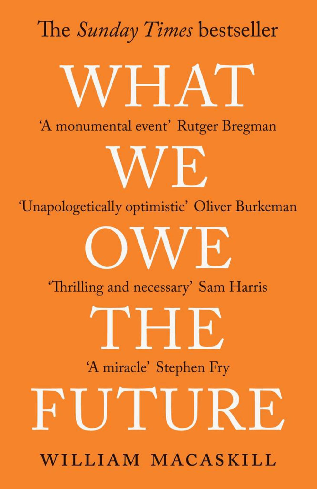 What We Owe the Future Cover Image