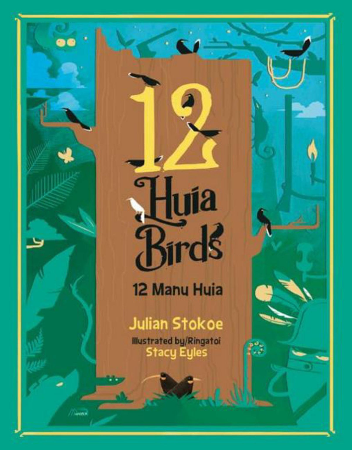 12 Huia Birds / 12 Manu Huia Cover Image