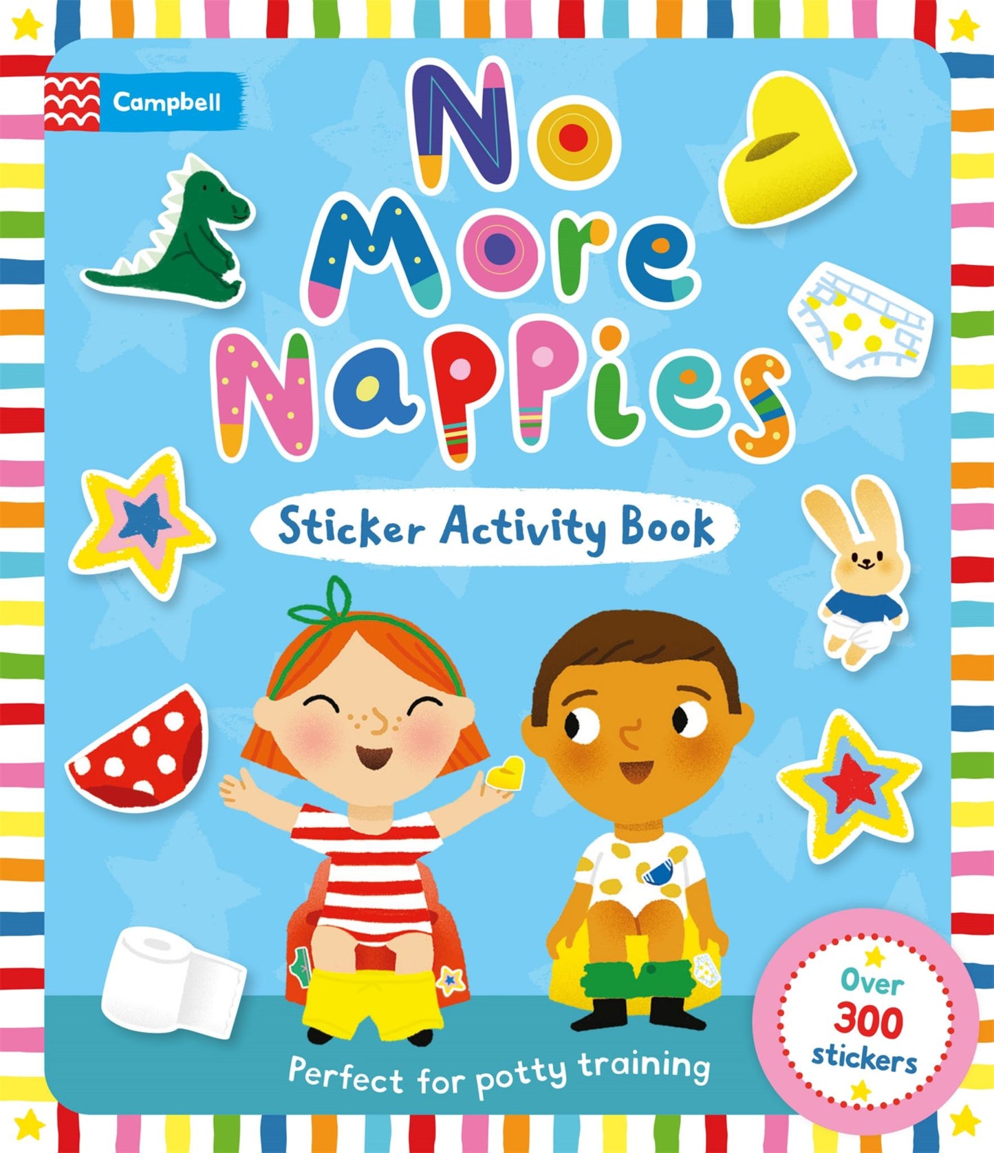 No More Nappies Sticker Activity Book Cover Image