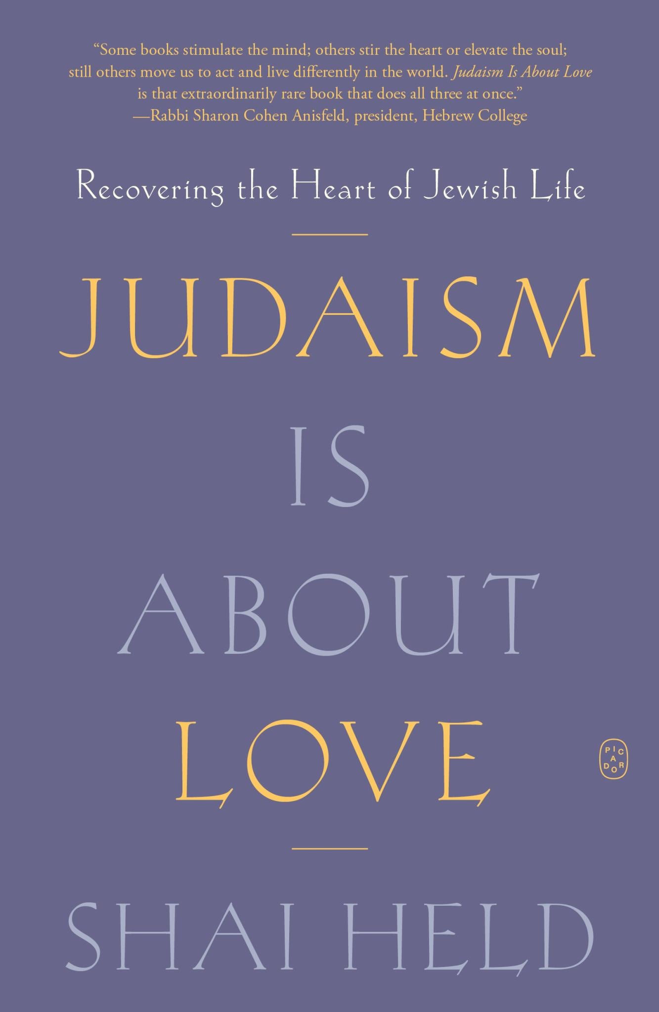 Judaism Is about Love Cover Image