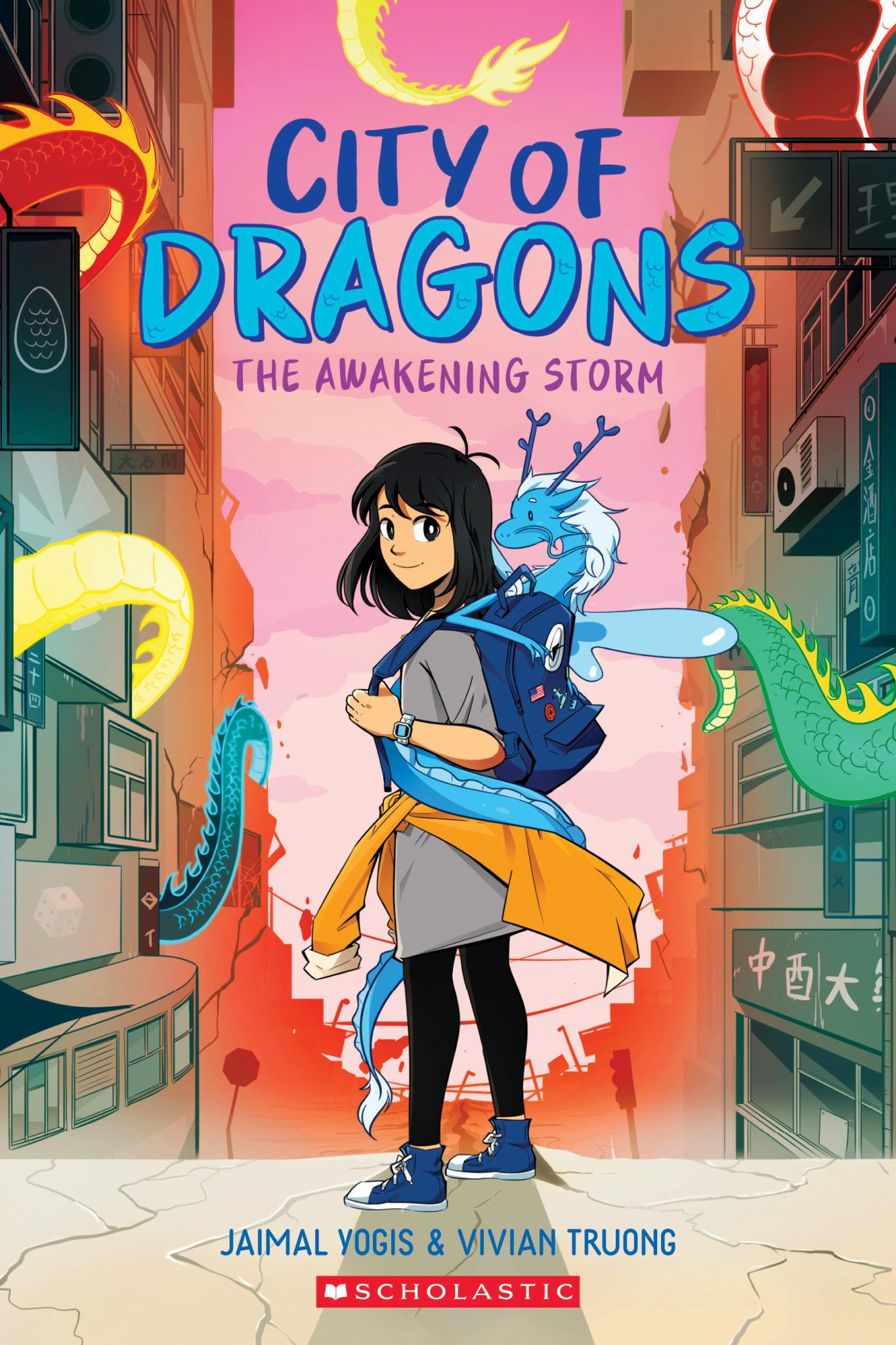 The Awakening Storm: a Graphic Novel (City of Dragons #1) Cover Image
