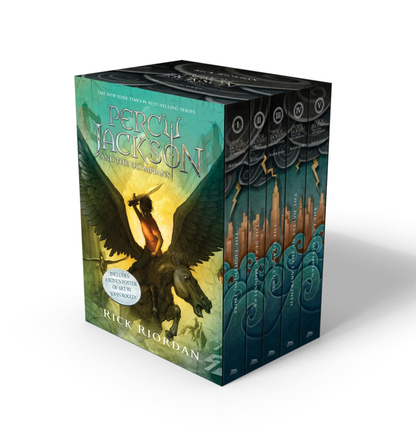 Percy Jackson and the Olympians 5 Book Paperback Boxed Set (w/poster) Cover Image