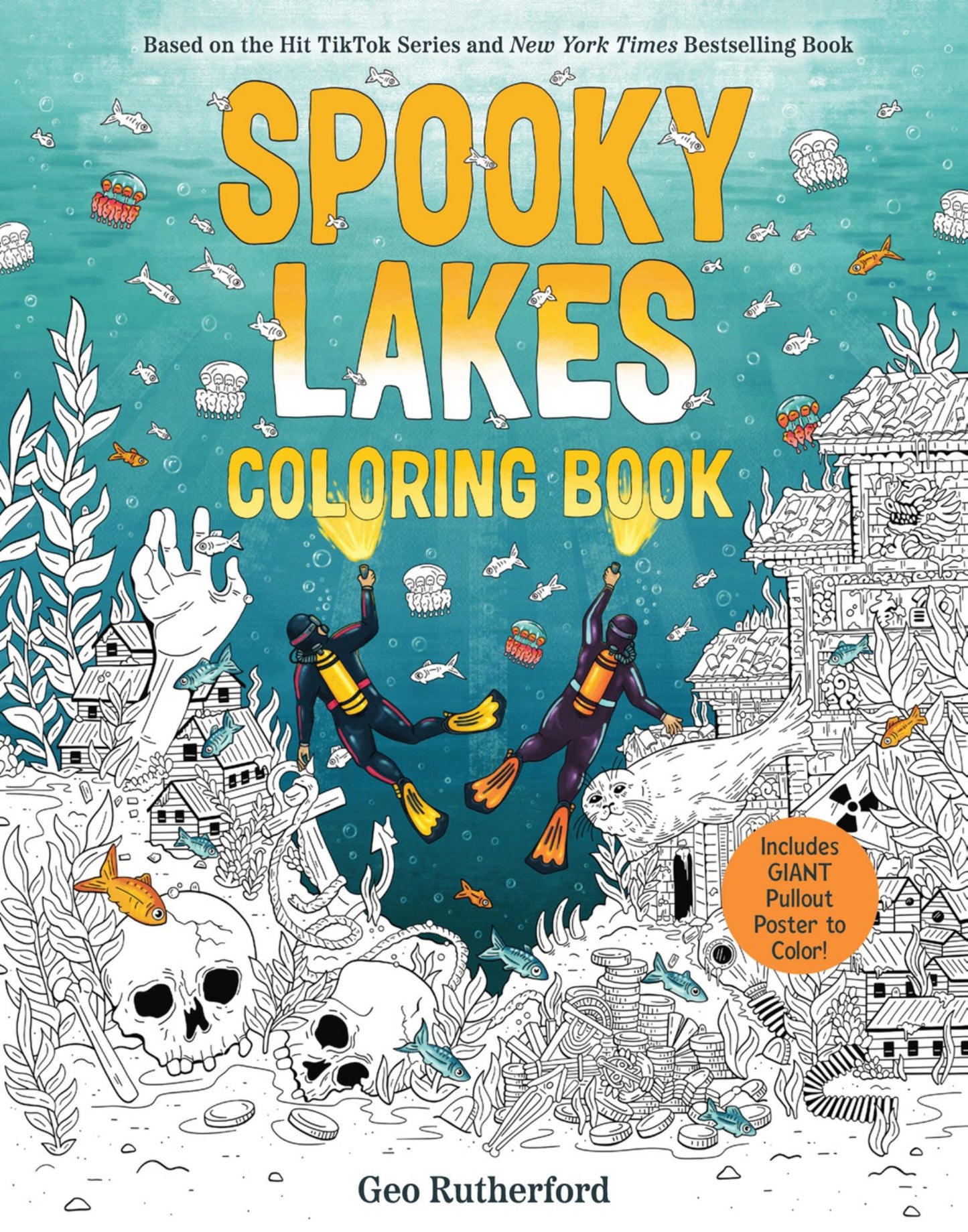 Spooky Lakes Coloring Book Cover Image
