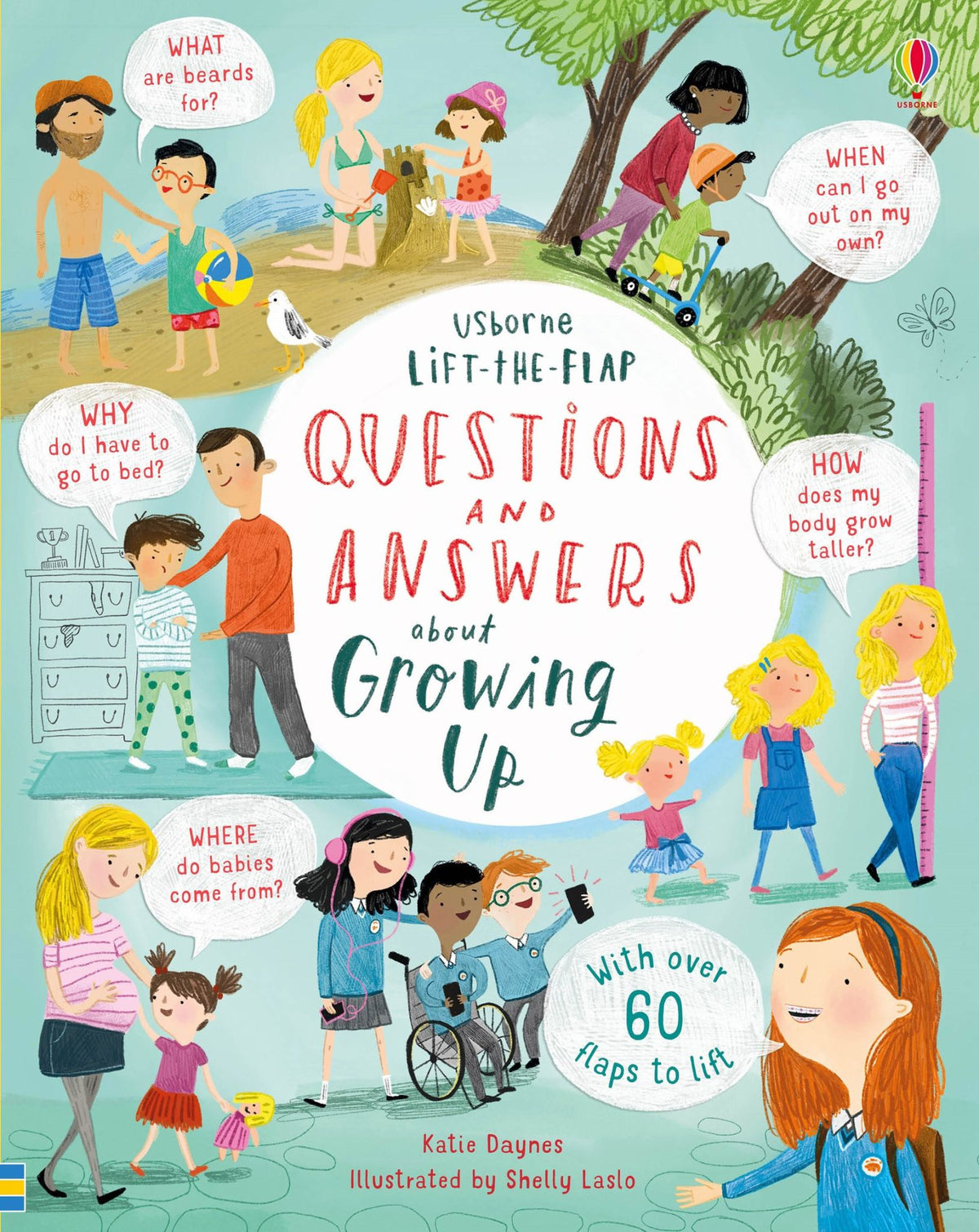 Lift-The-Flap Questions and Answers about Growing Up Cover Image