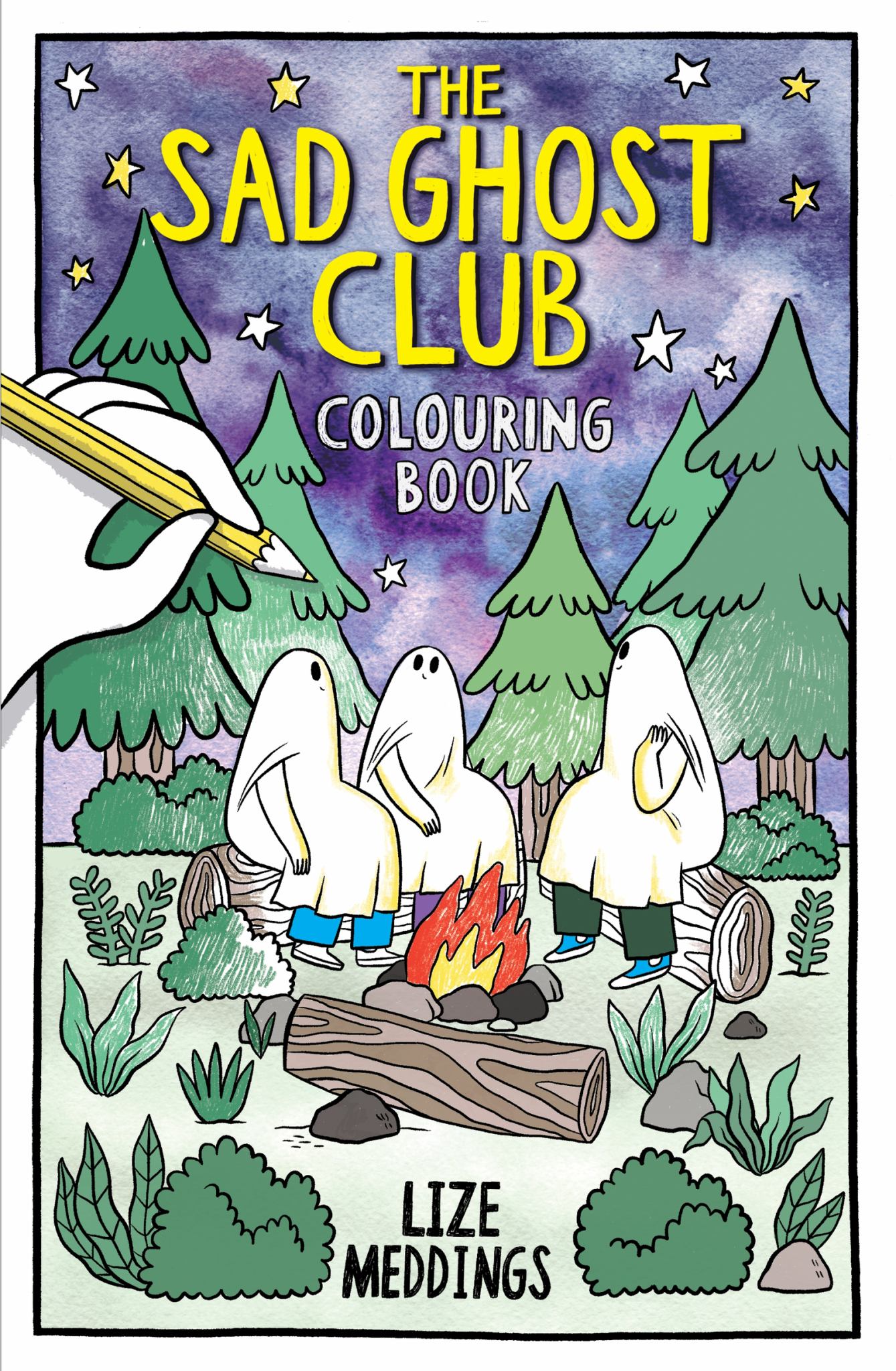 The Sad Ghost Club Colouring Book Cover Image
