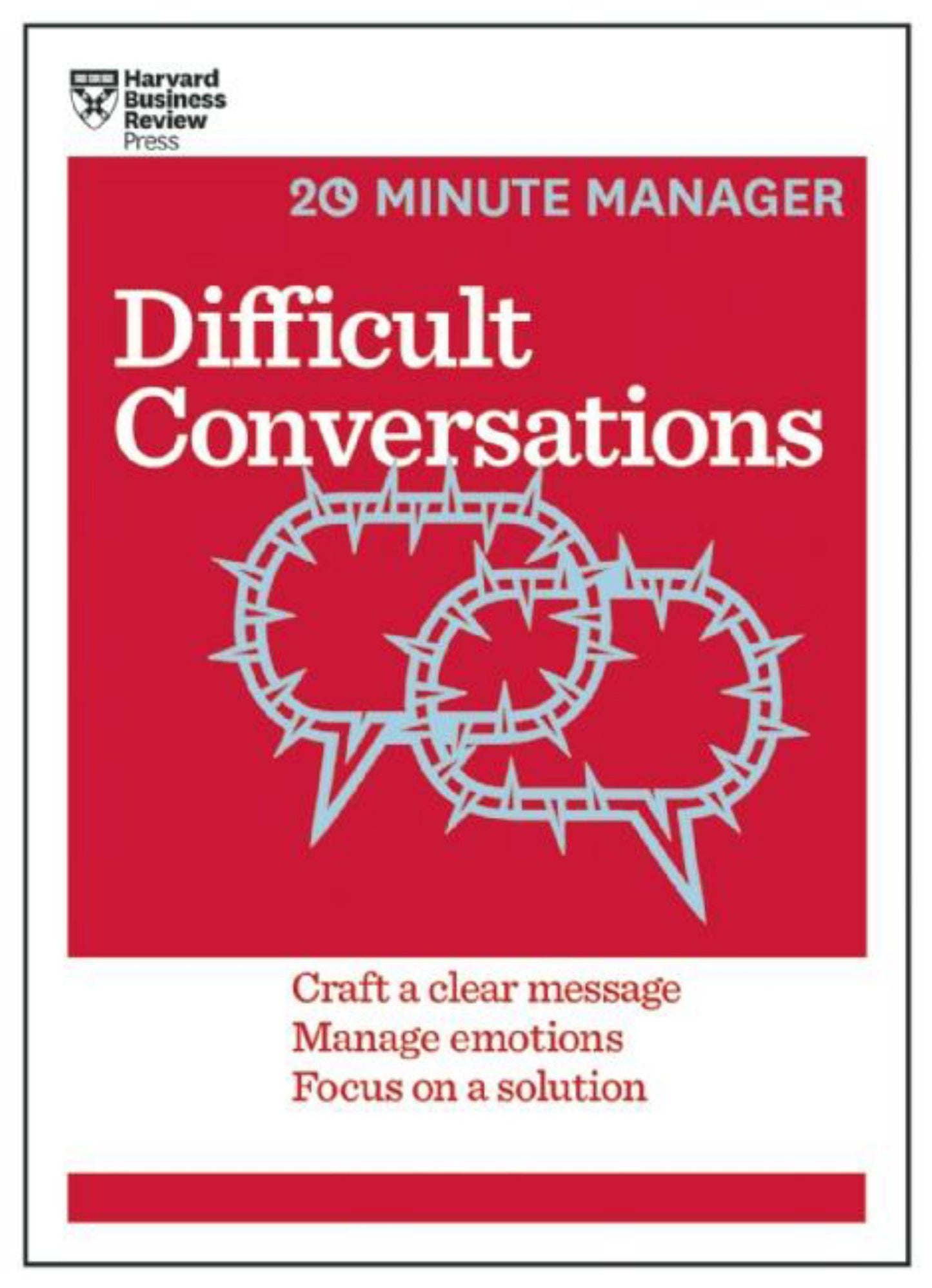 Difficult Conversations (HBR 20-Minute Manager Series) Cover Image