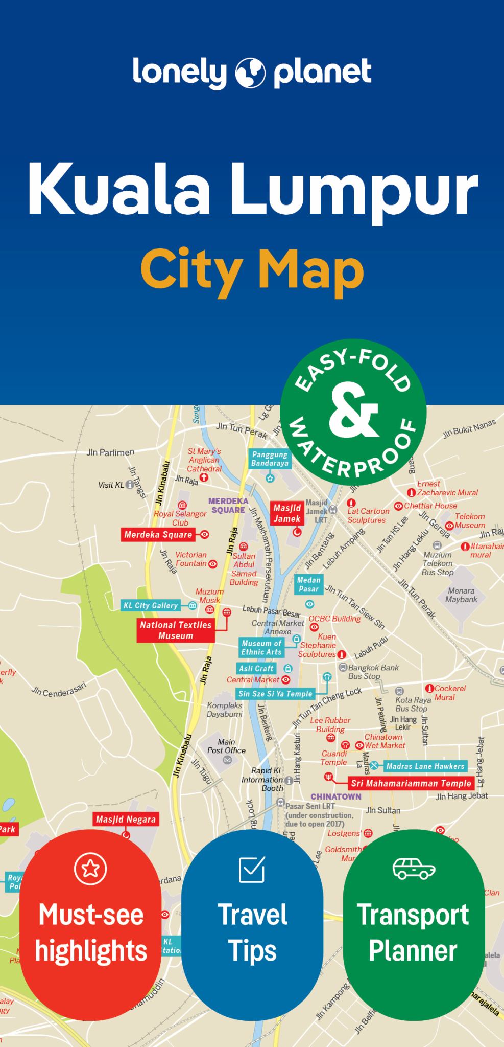 Lonely Planet Kuala Lumpur City Map Cover Image
