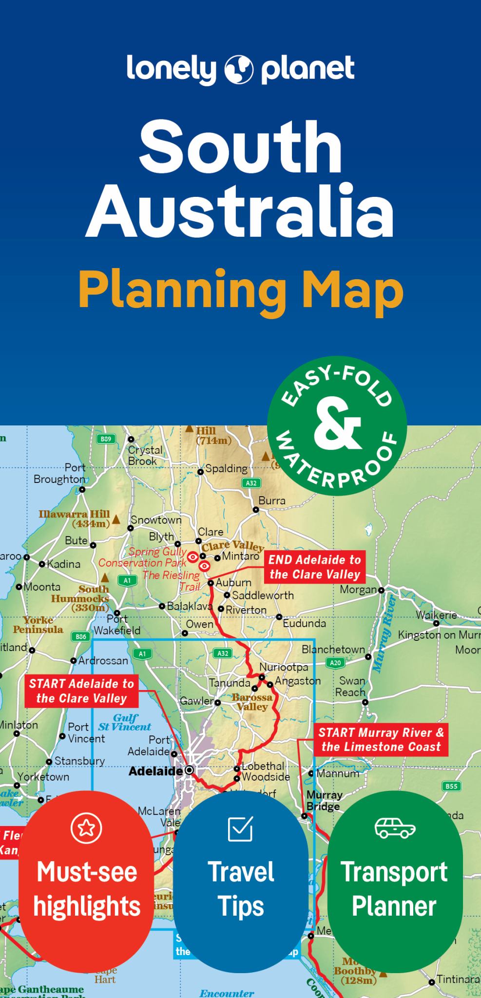 Lonely Planet South Australia Planning Map Cover Image