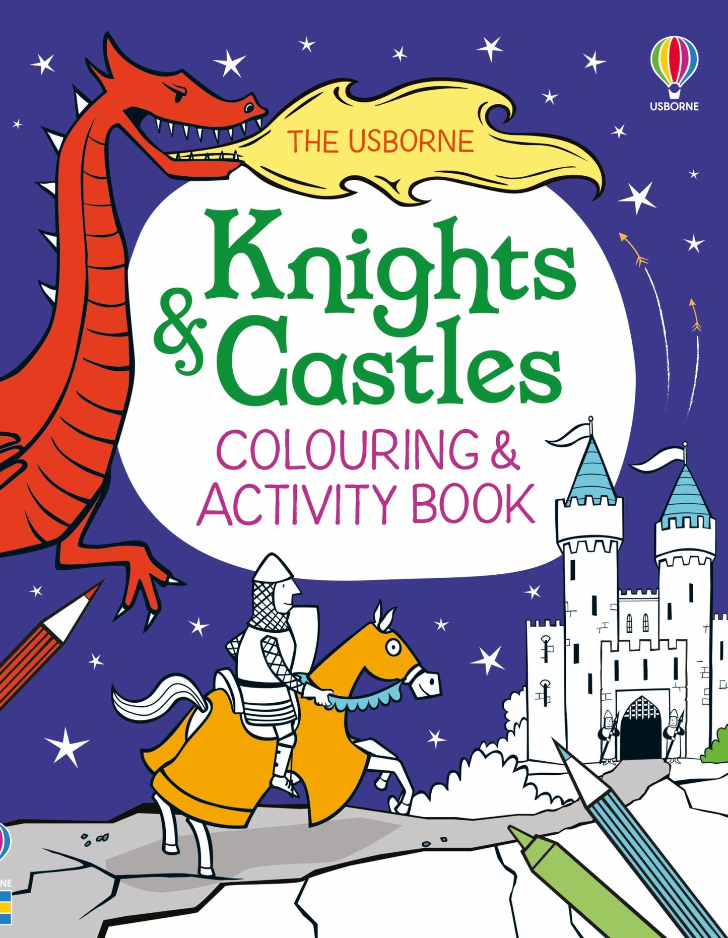 Knights and Castles Colouring and Activity Book Cover Image