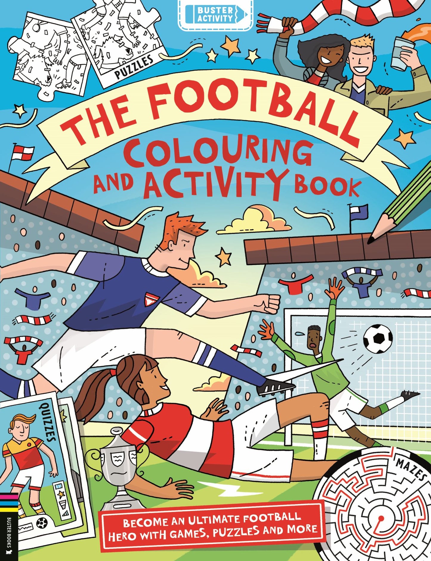 The Football Colouring and Activity Book Cover Image