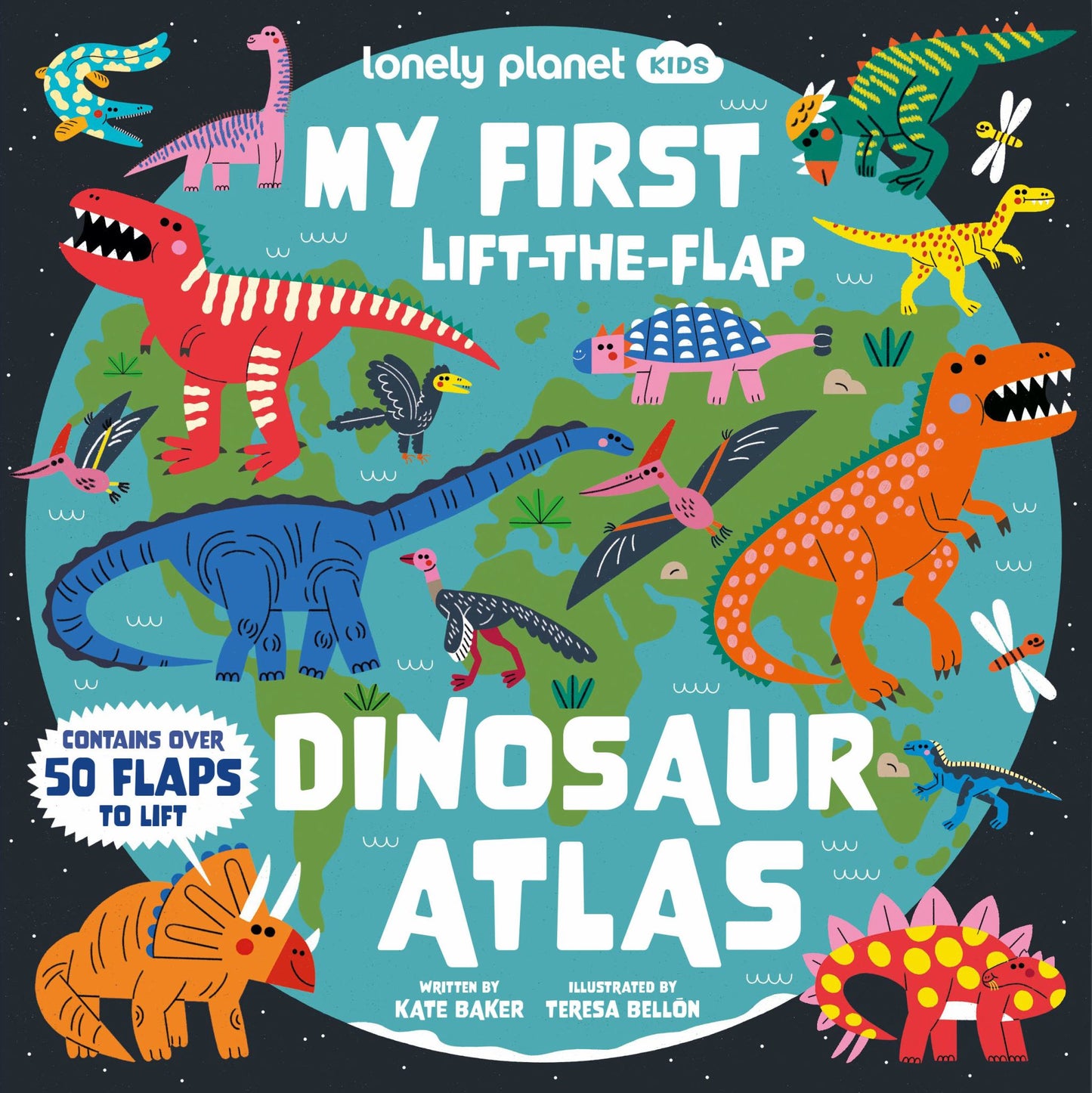Lonely Planet Kids My First Lift-The-Flap Dinosaur Atlas Cover Image