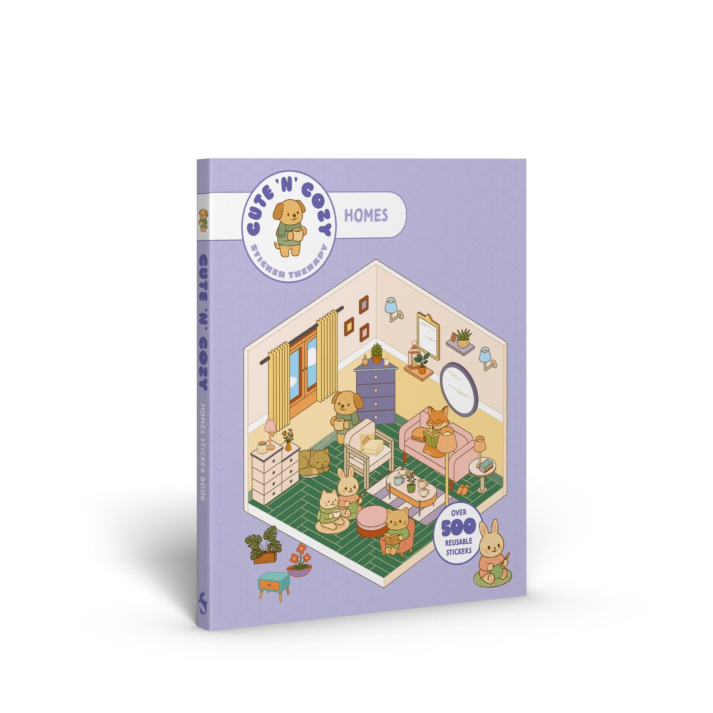 Cute 'n' Cozy Sticker Therapy: Homes Cover Image