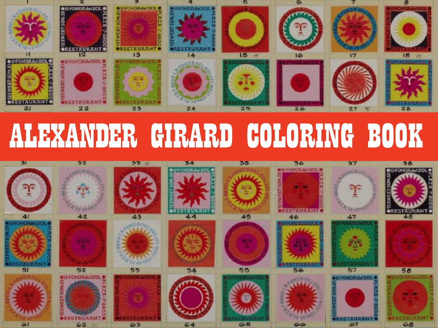 Alexander Girard Coloring Book Cover Image