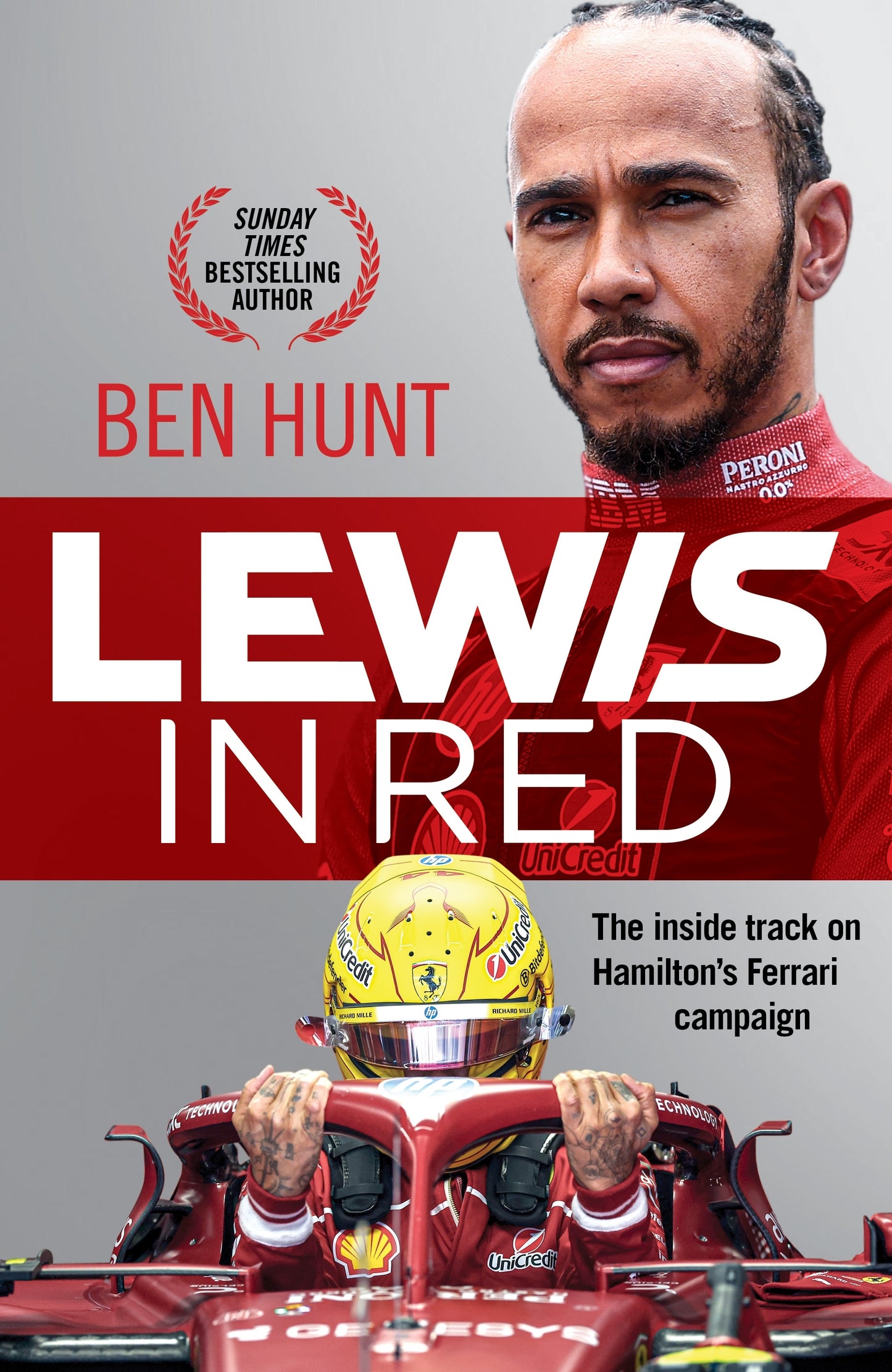 Lewis in Red Hamilton at Ferrari Behind the Scenes