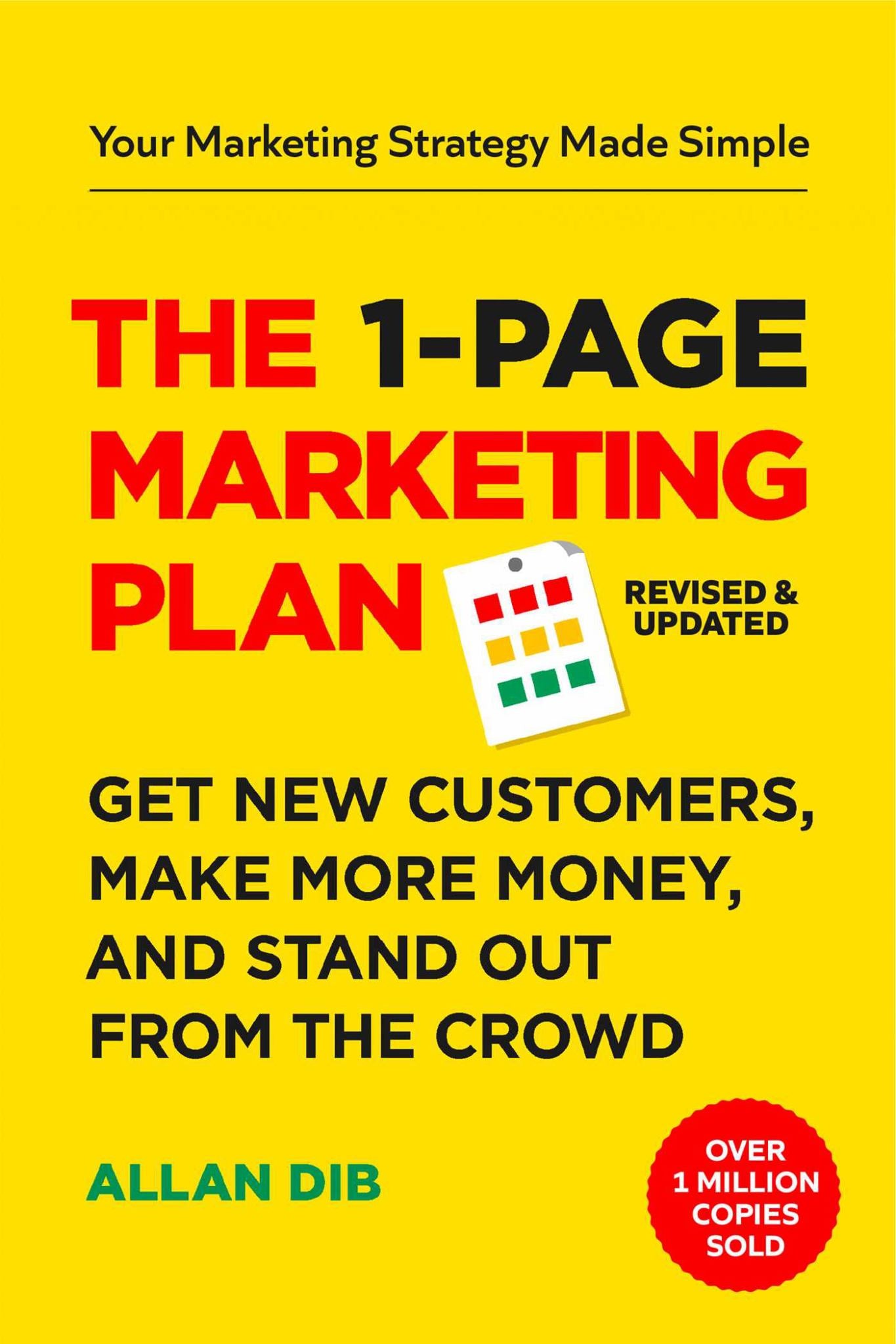 The 1-Page Marketing Plan (2nd Edition) ANZ Edition Cover Image