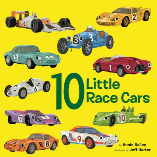 10 Little Race Cars Cover Image