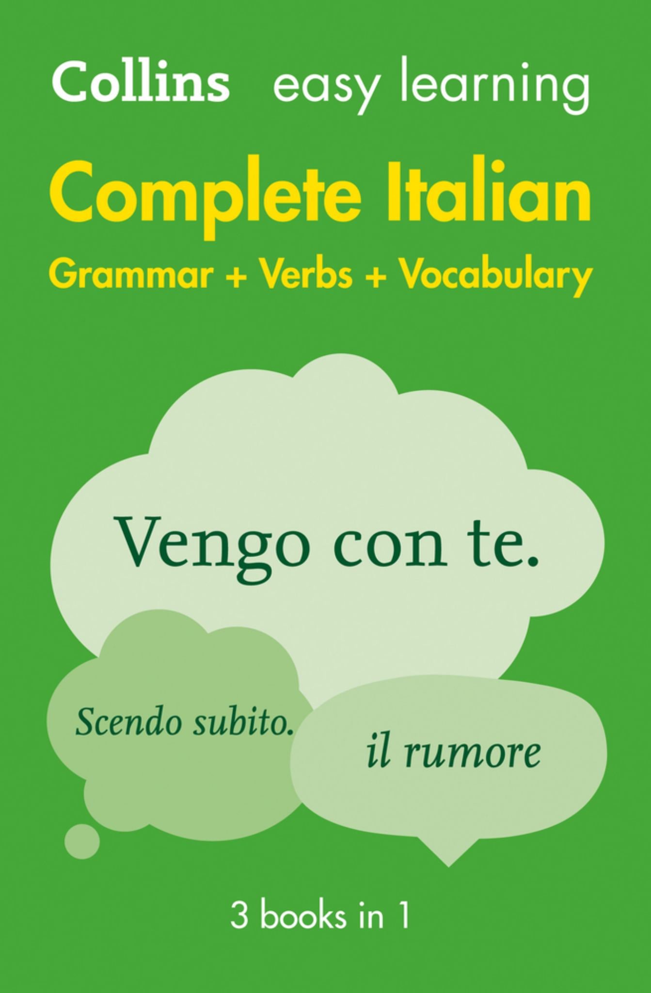 Easy Learning Italian Complete Grammar, Verbs and Vocabulary (3 Books in 1): Trusted Support for Learning (Collins Easy Learning) Cover Image