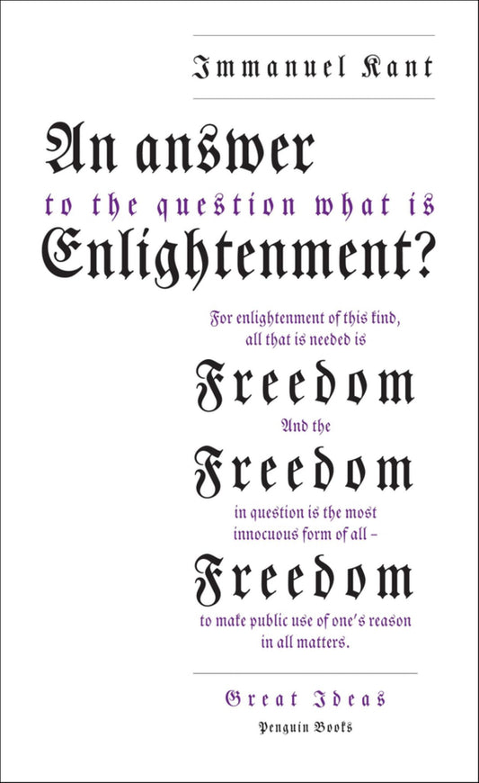 An Answer to the Question: 'What Is Enlightenment?' Cover Image
