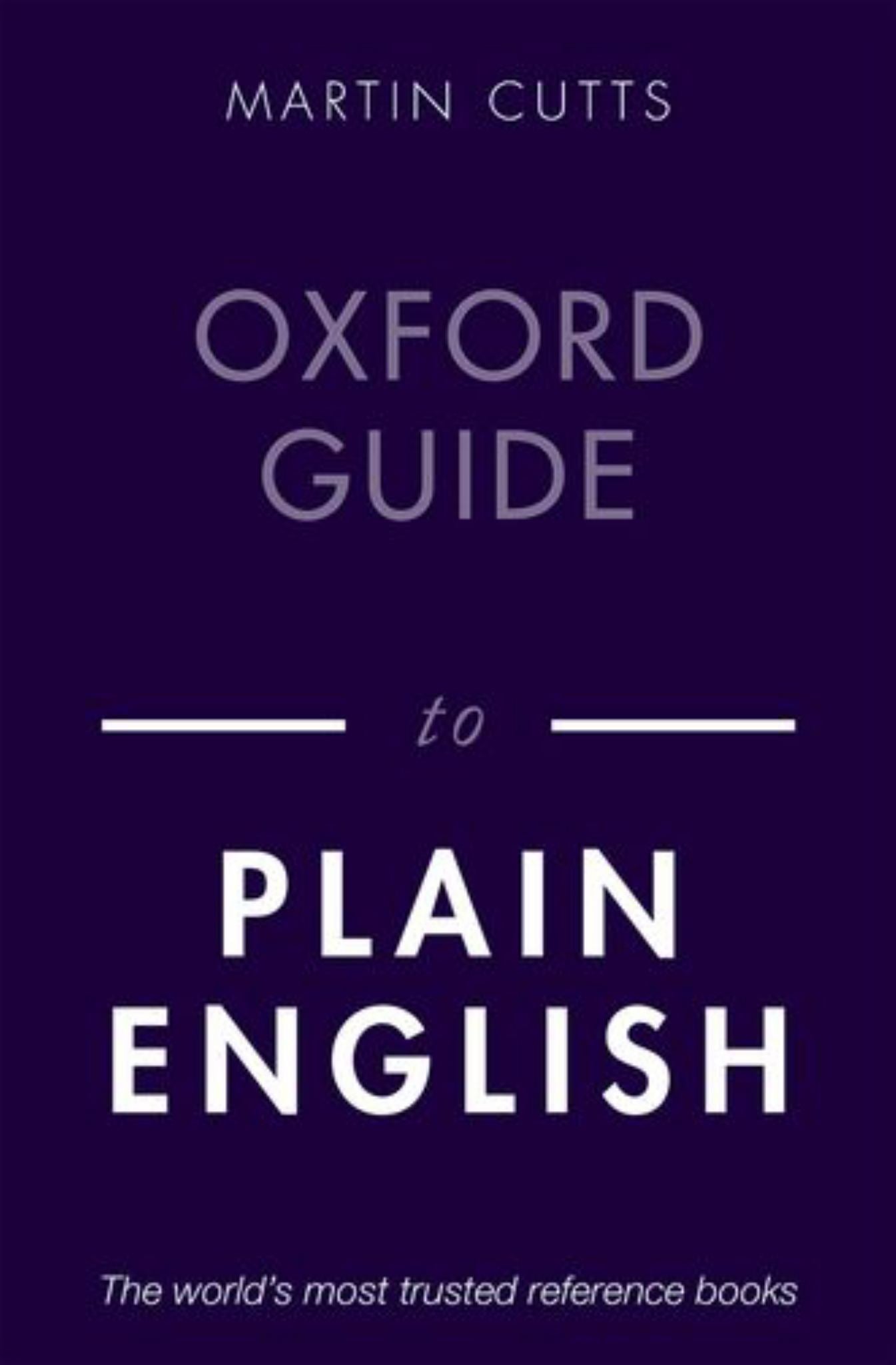 Oxford Guide to Plain English Cover Image