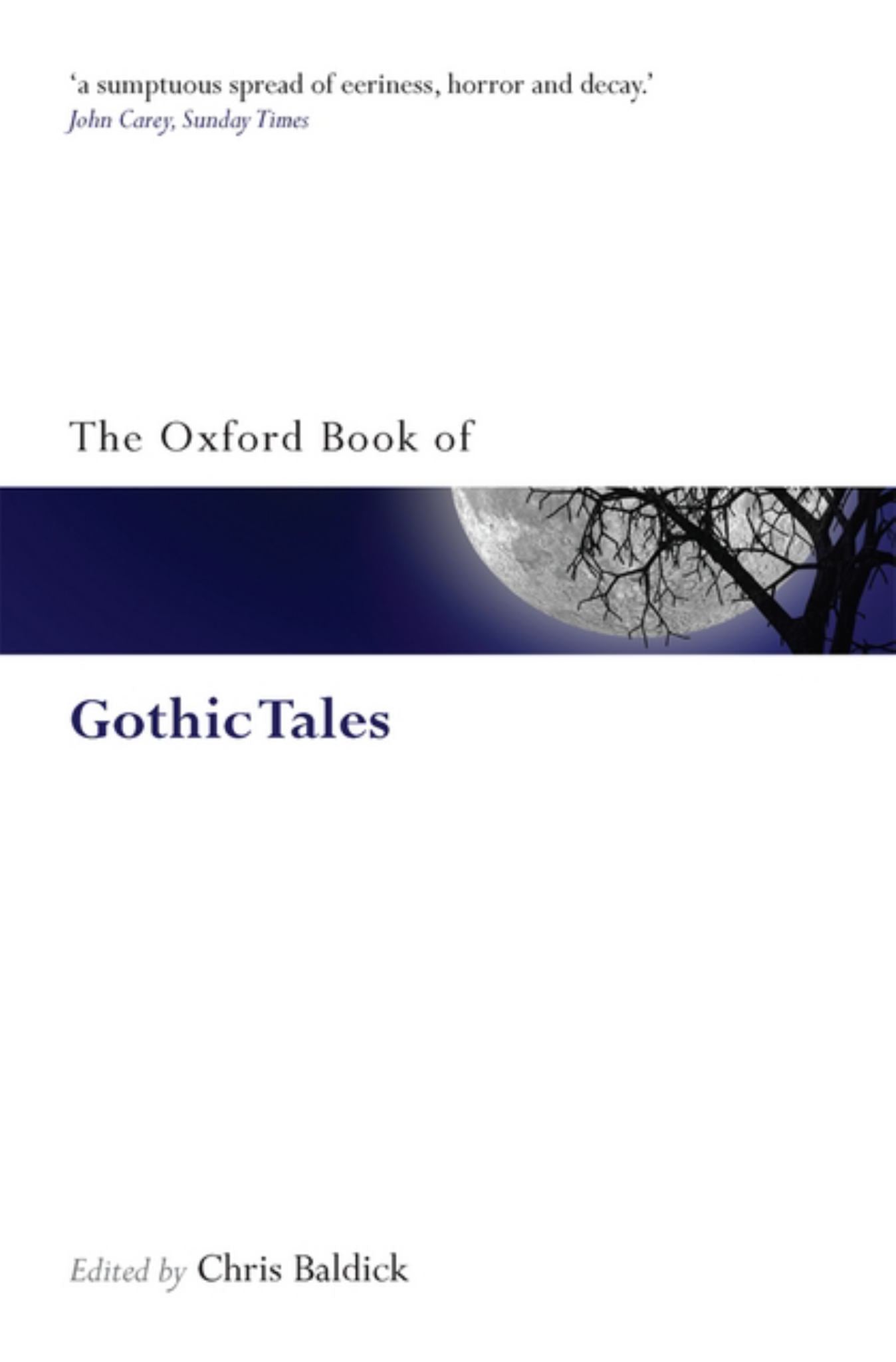 The Oxford Book of Gothic Tales Cover Image