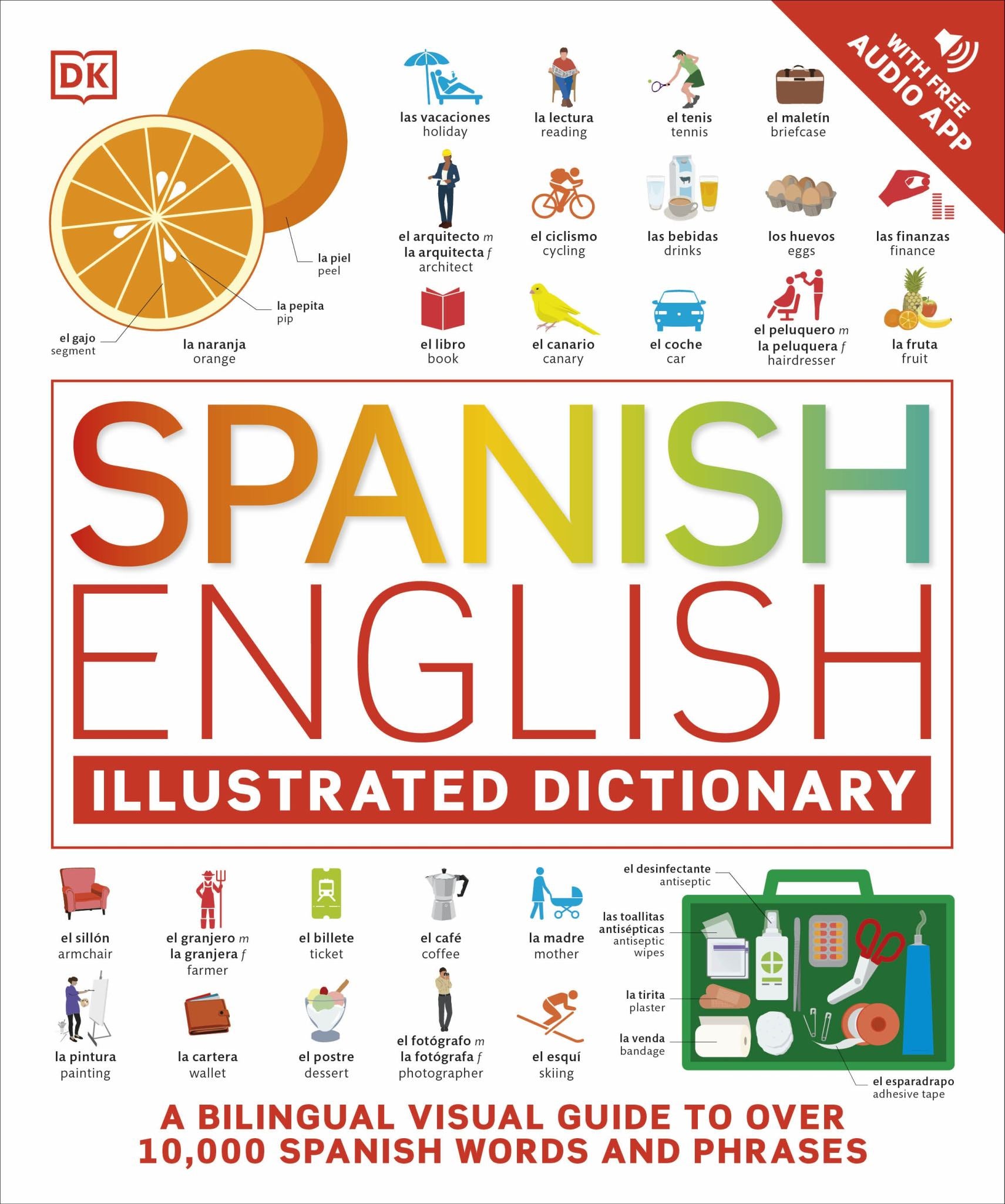 Spanish English Illustrated Dictionary Cover Image