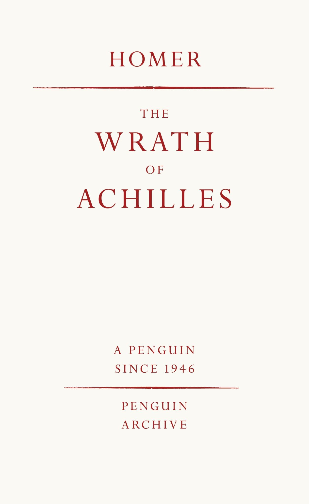 The Wrath of Achilles Cover Image