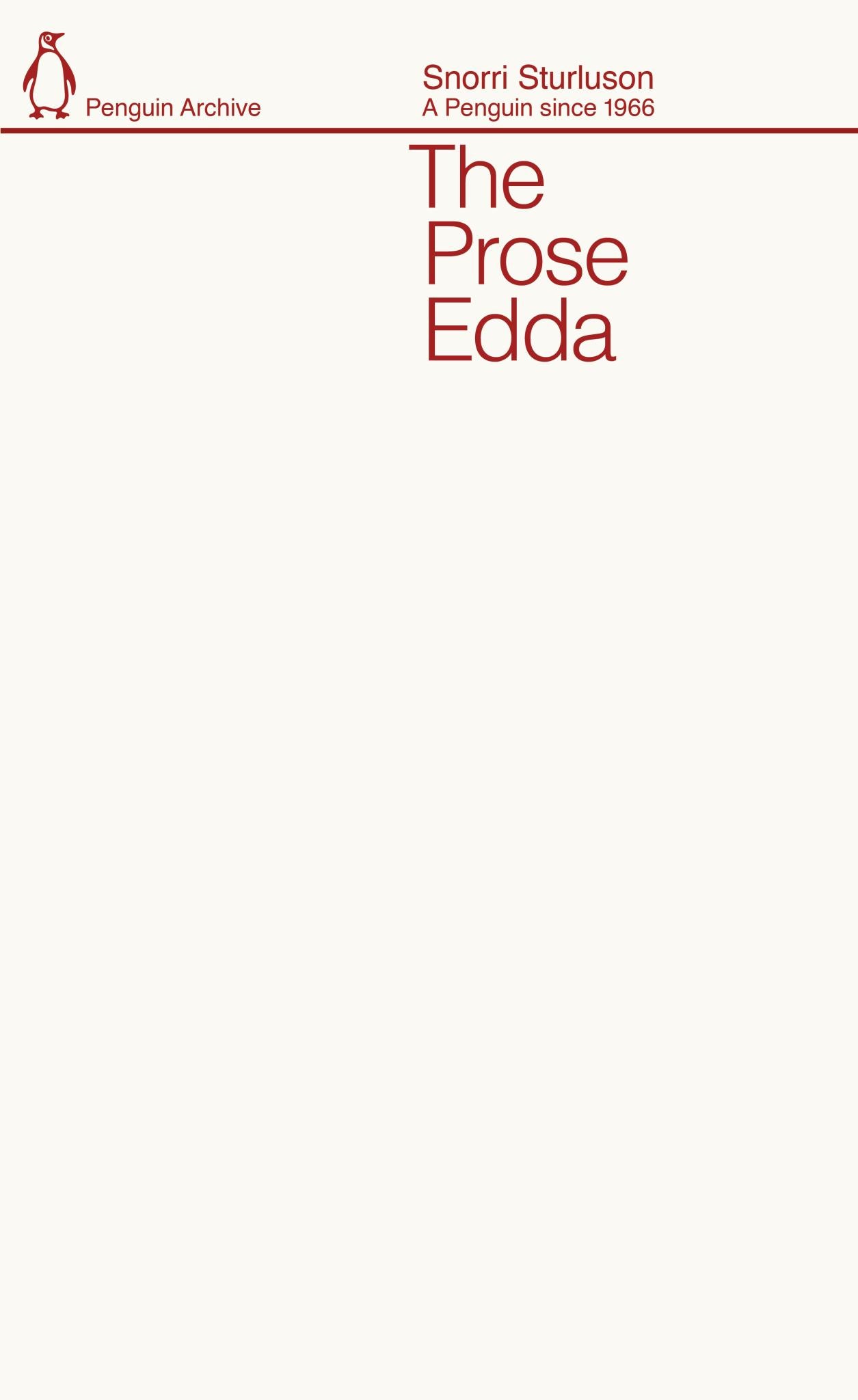 The Prose Edda Cover Image