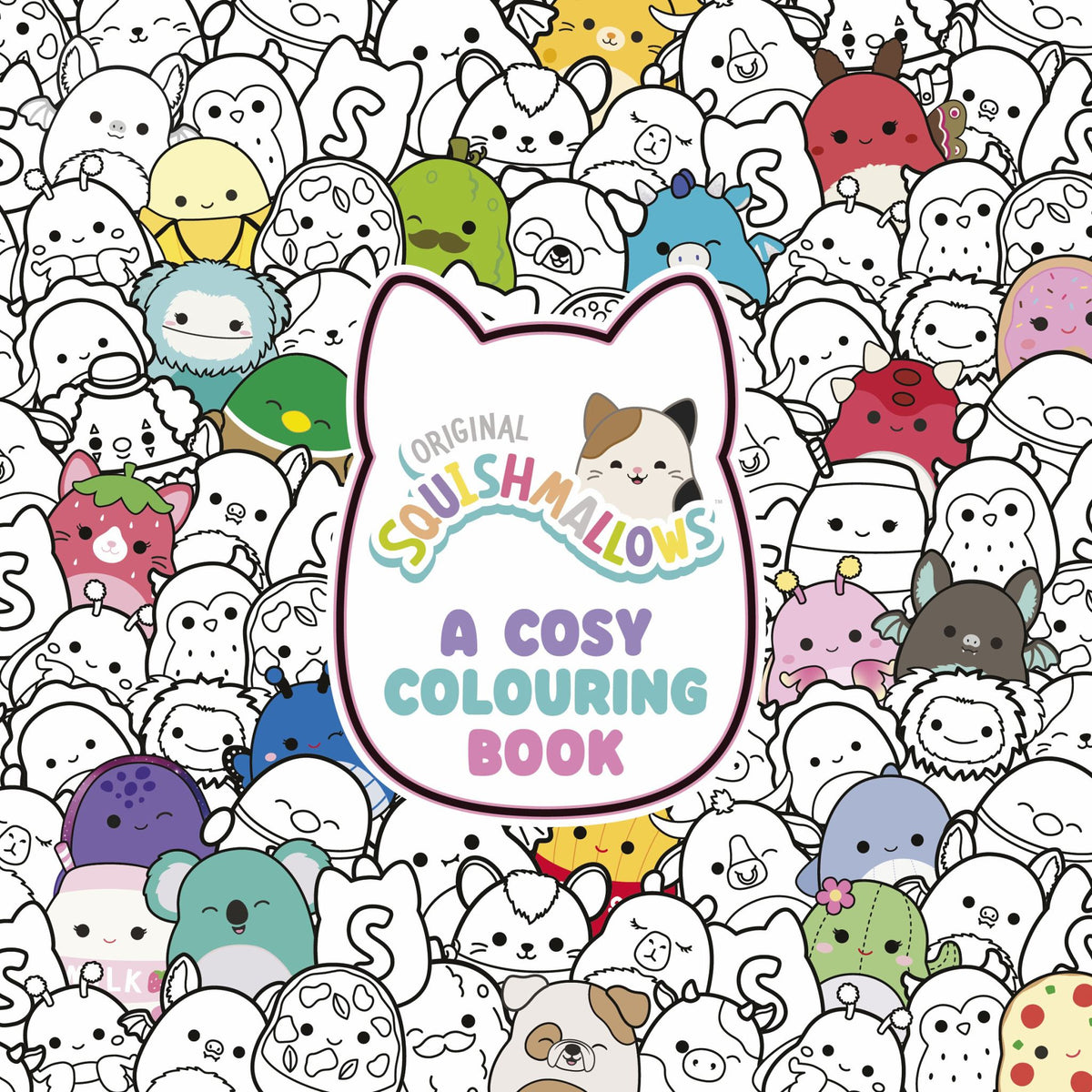Squishmallows: a Cosy Colouring Book Cover Image