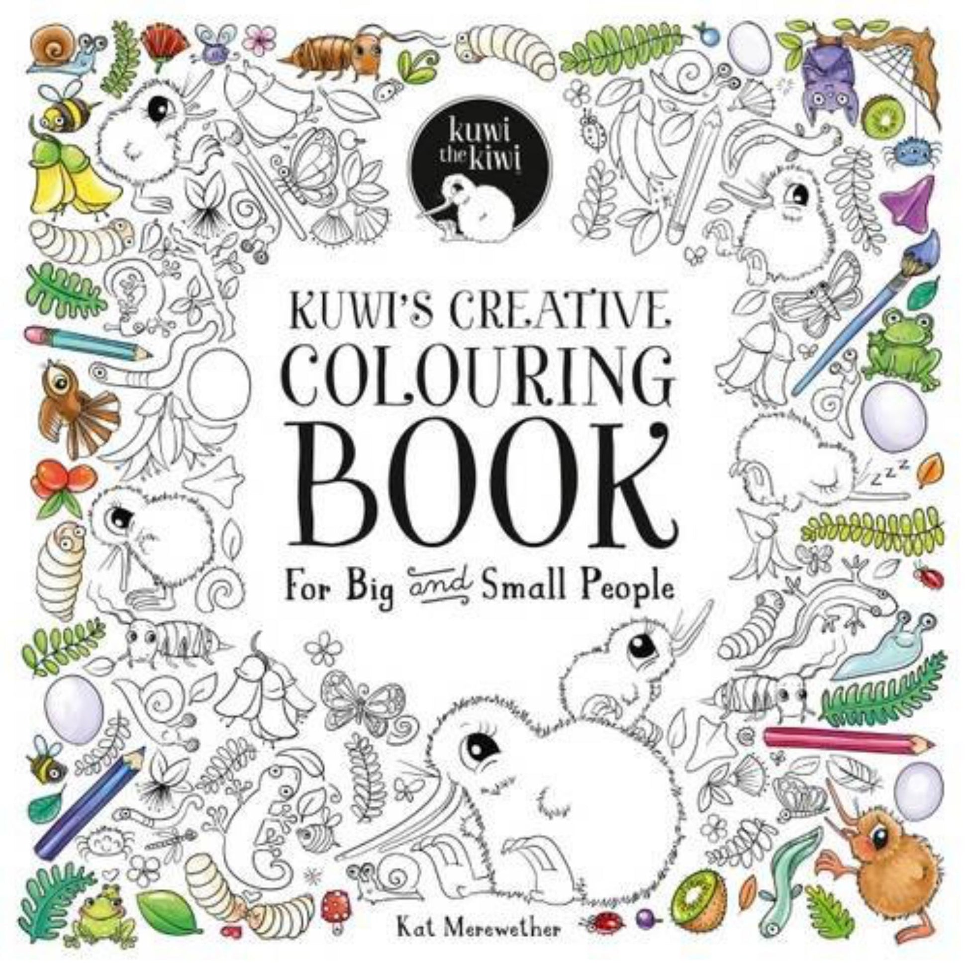 Kuwi's Creative Colouring Book for Big and Small People Cover Image