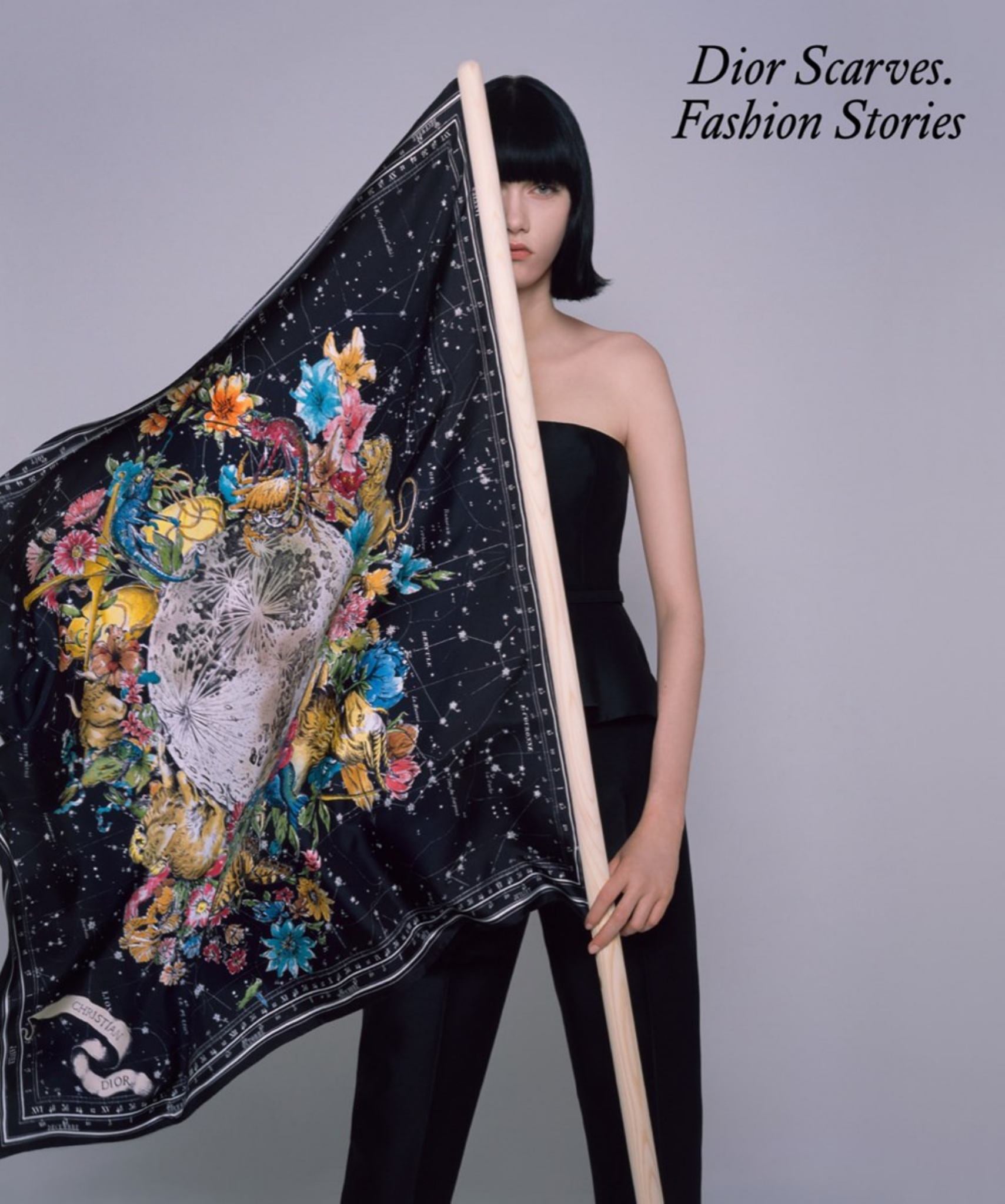 Dior Scarves. Fashion Stories Cover Image