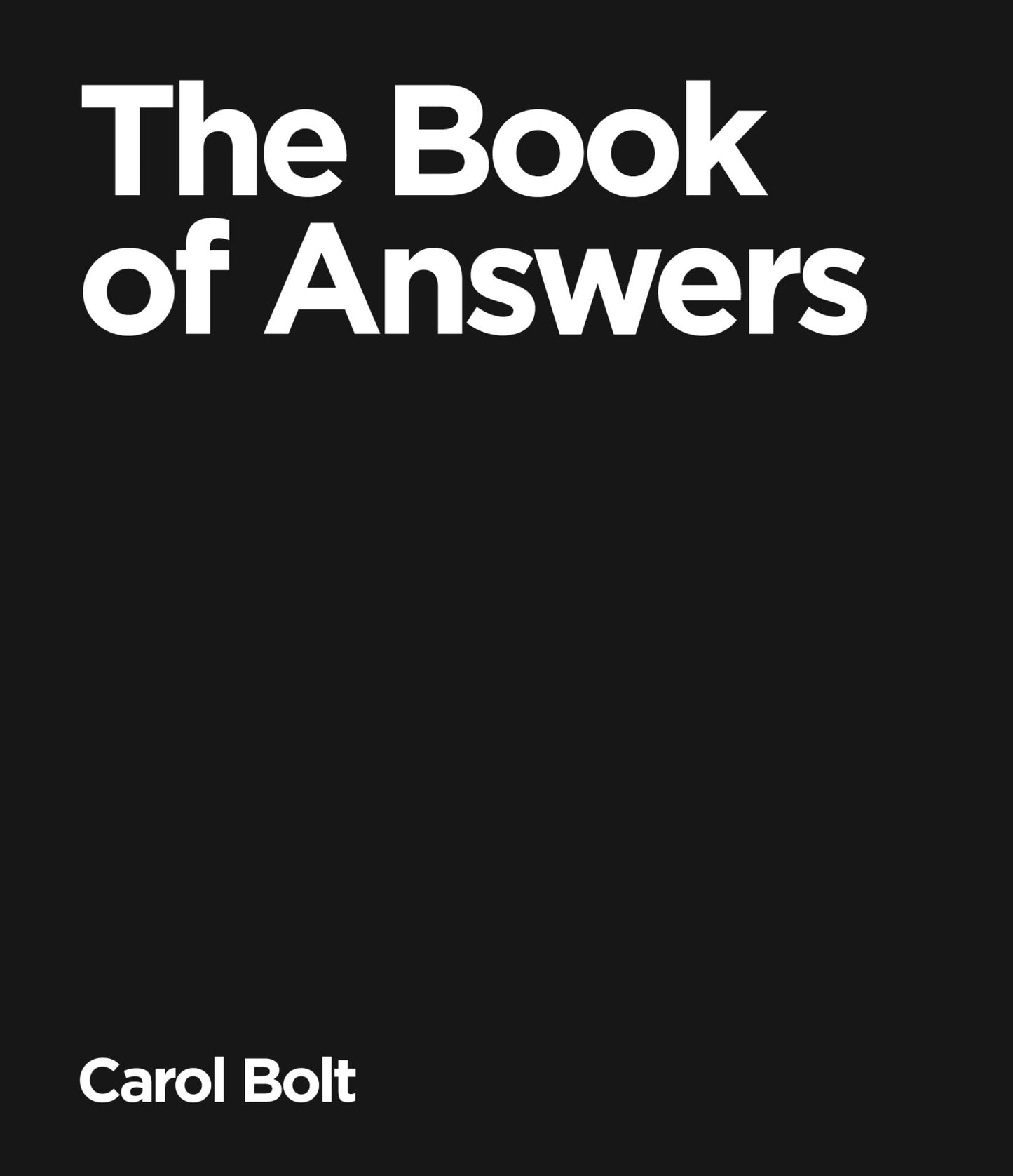 The Book of Answers Cover Image