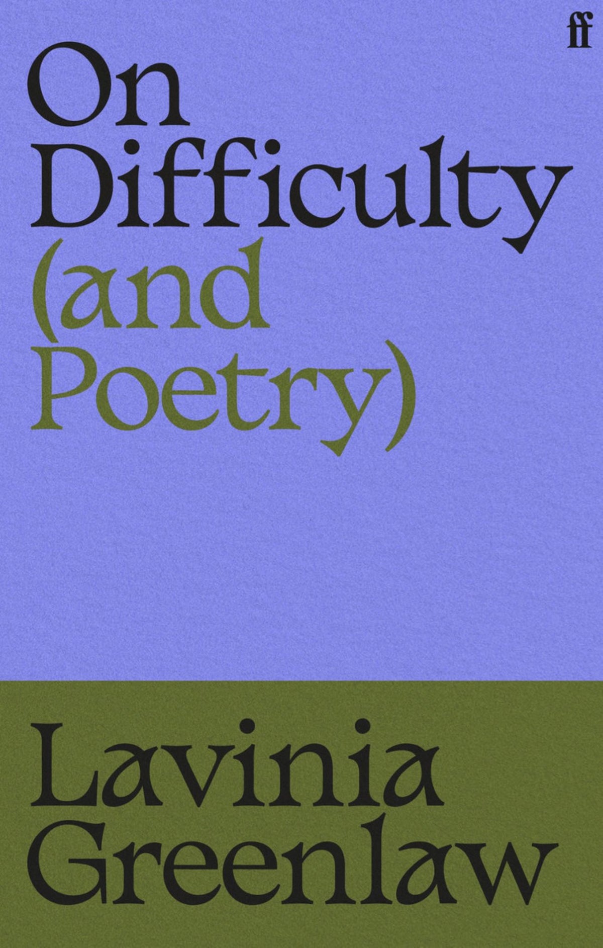 On Difficulty (and Poetry) Cover Image