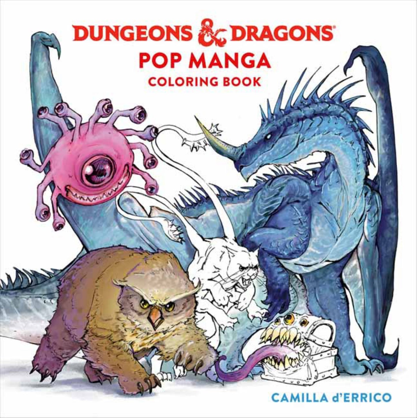 Dungeons and Dragons Pop Manga Coloring Book Cover Image