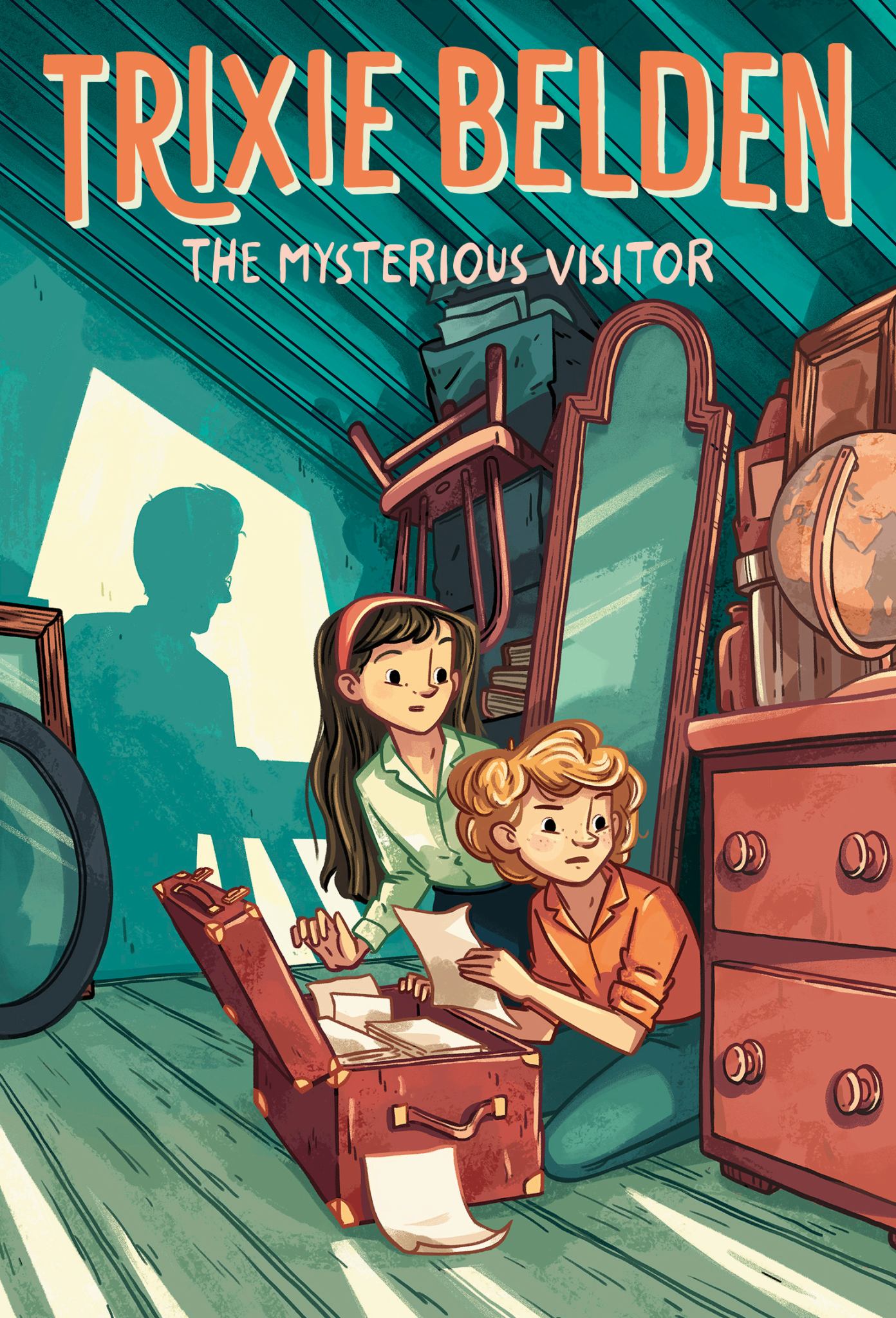 The Mysterious Visitor: Trixie Belden Cover Image