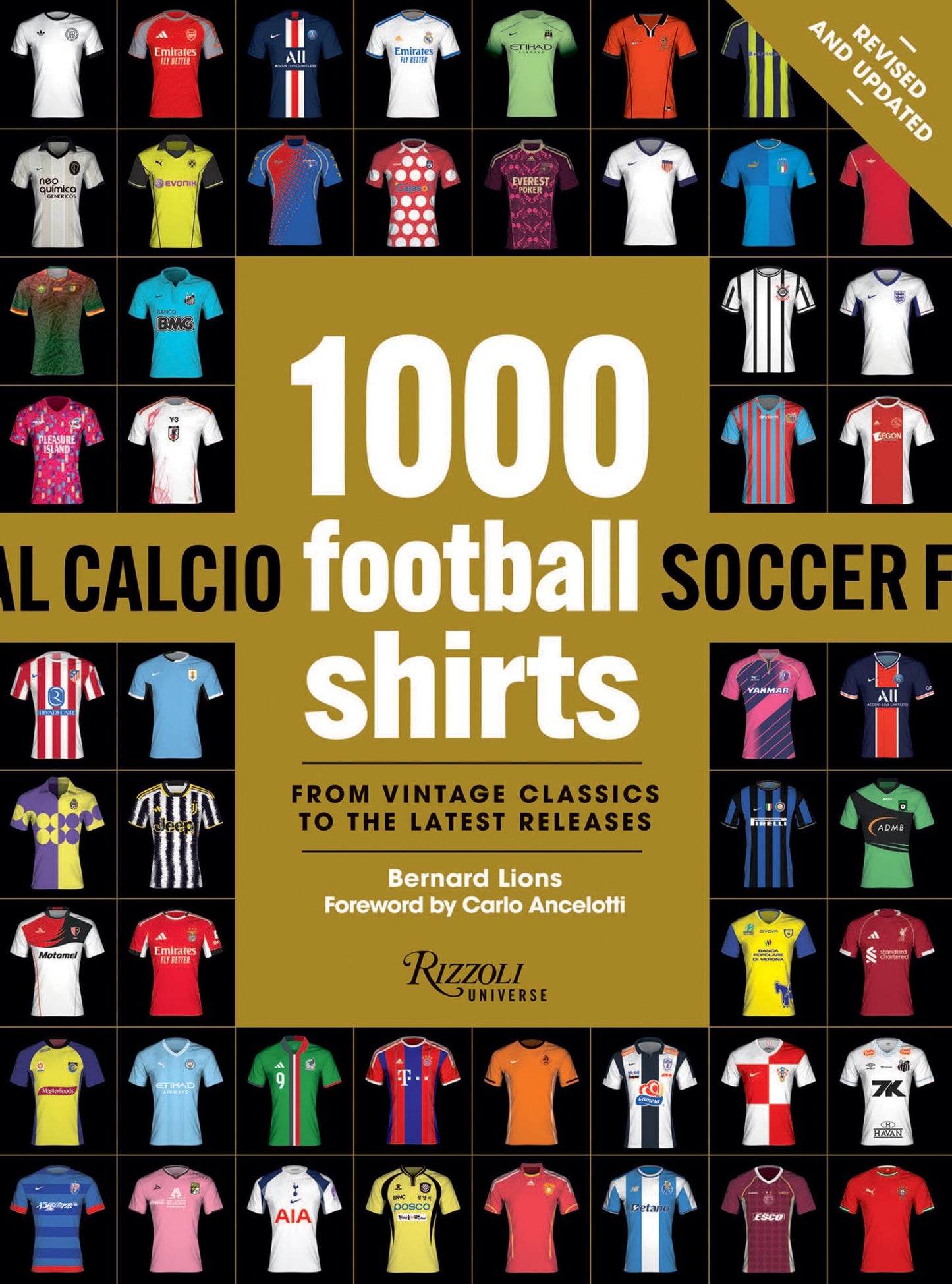 1000 Football Shirts Revised and Updated Cover Image