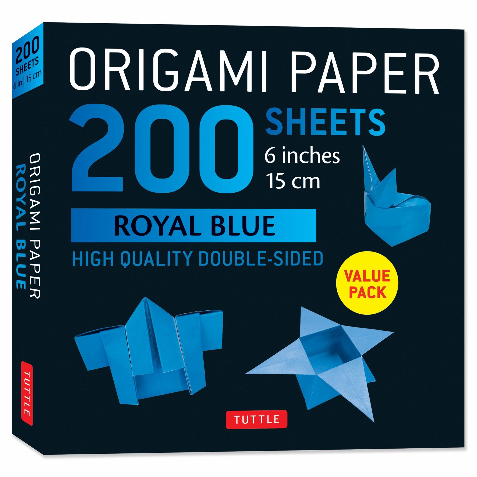 Origami Paper 200 Sheets Royal Blue 6 (15 Cm) Cover Image