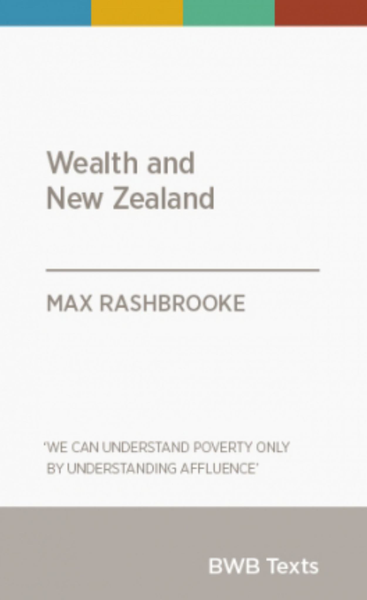 Text Wealth and New Zealand Cover Image