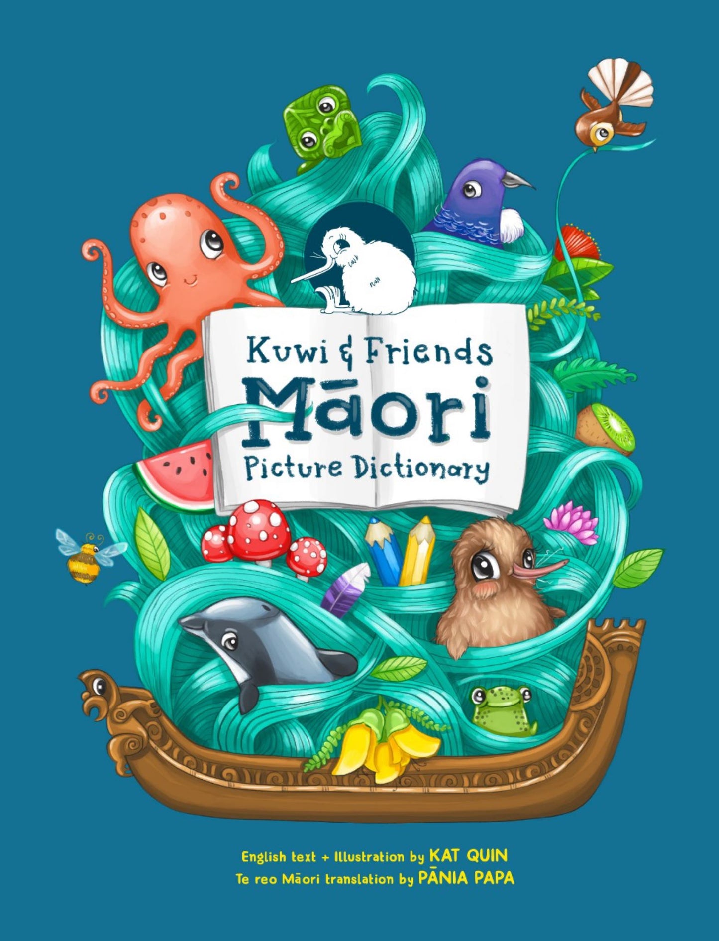 Kuwi & Friends Maori Picture Dictionary Cover Image