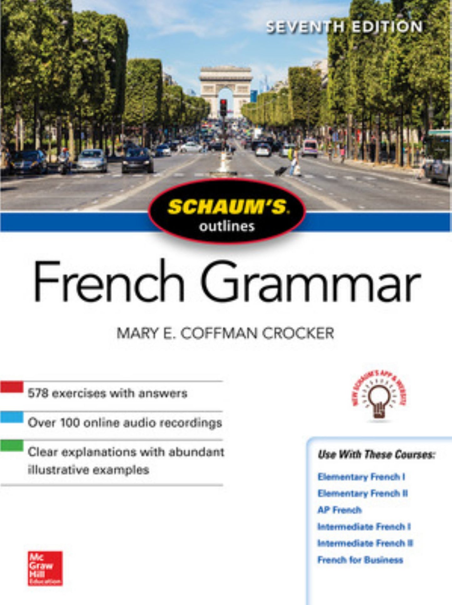 Schaum's Outline of French Grammar, Seventh Edition Cover Image
