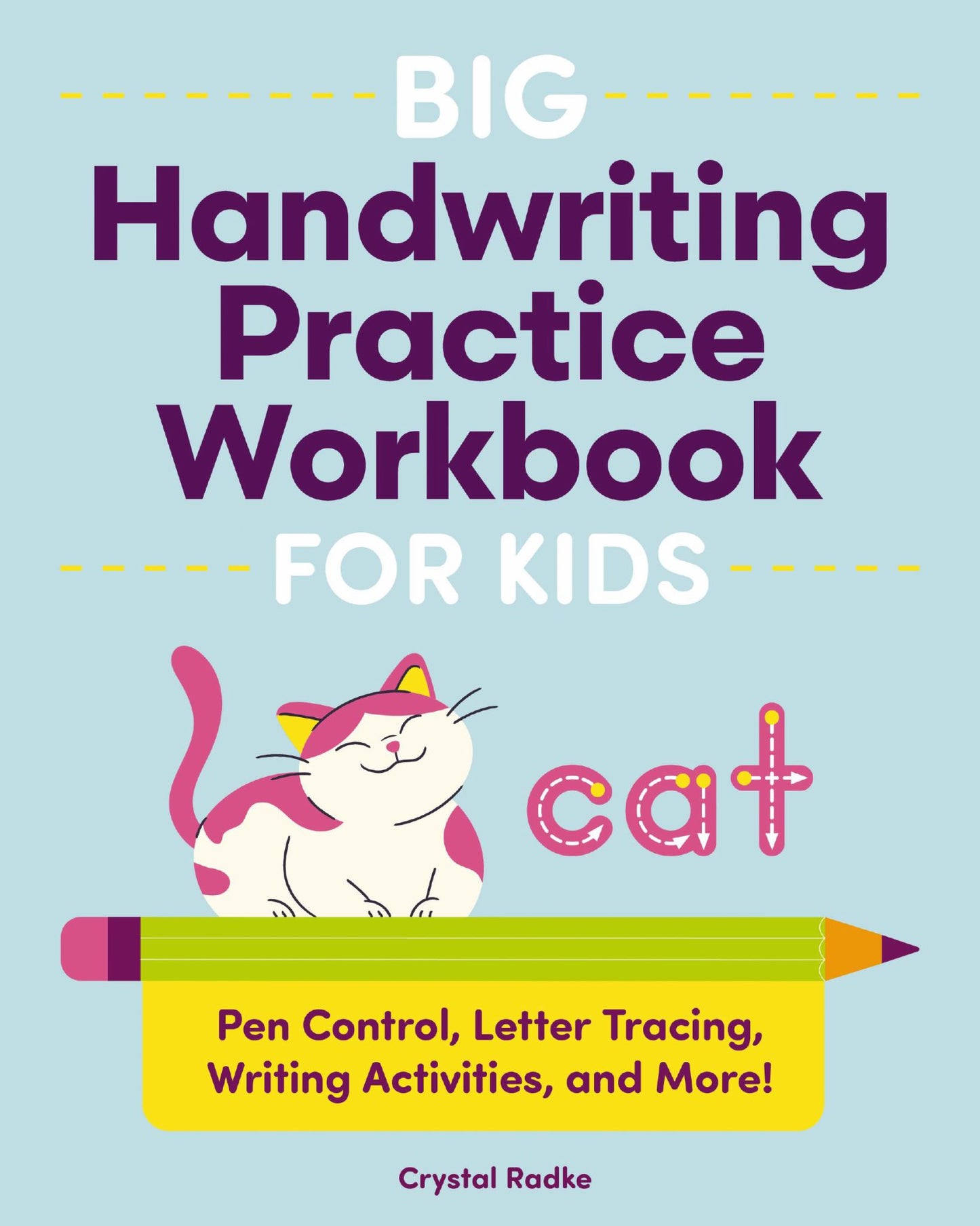 Big Handwriting Practice Workbook for Kids - Cat Cover Image