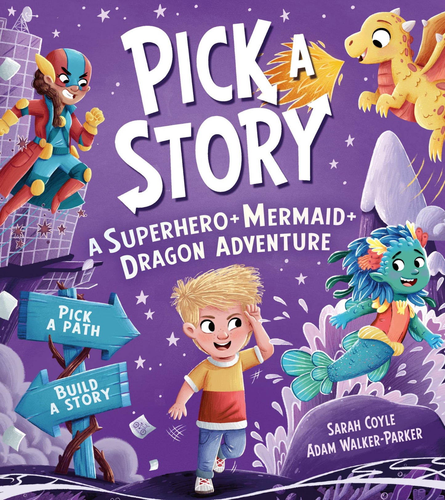 Pick a Story: a Superhero Mermaid Dragon Adventure (Pick a Story) Cover Image