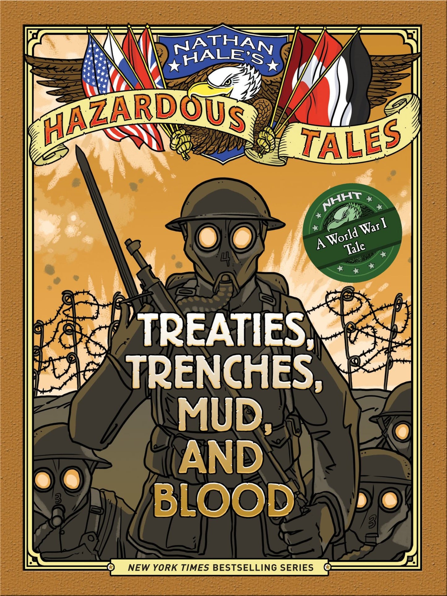 Treaties, Trenches, Mud, and Blood (Nathan Hale's Hazardous Tales #4) Cover Image